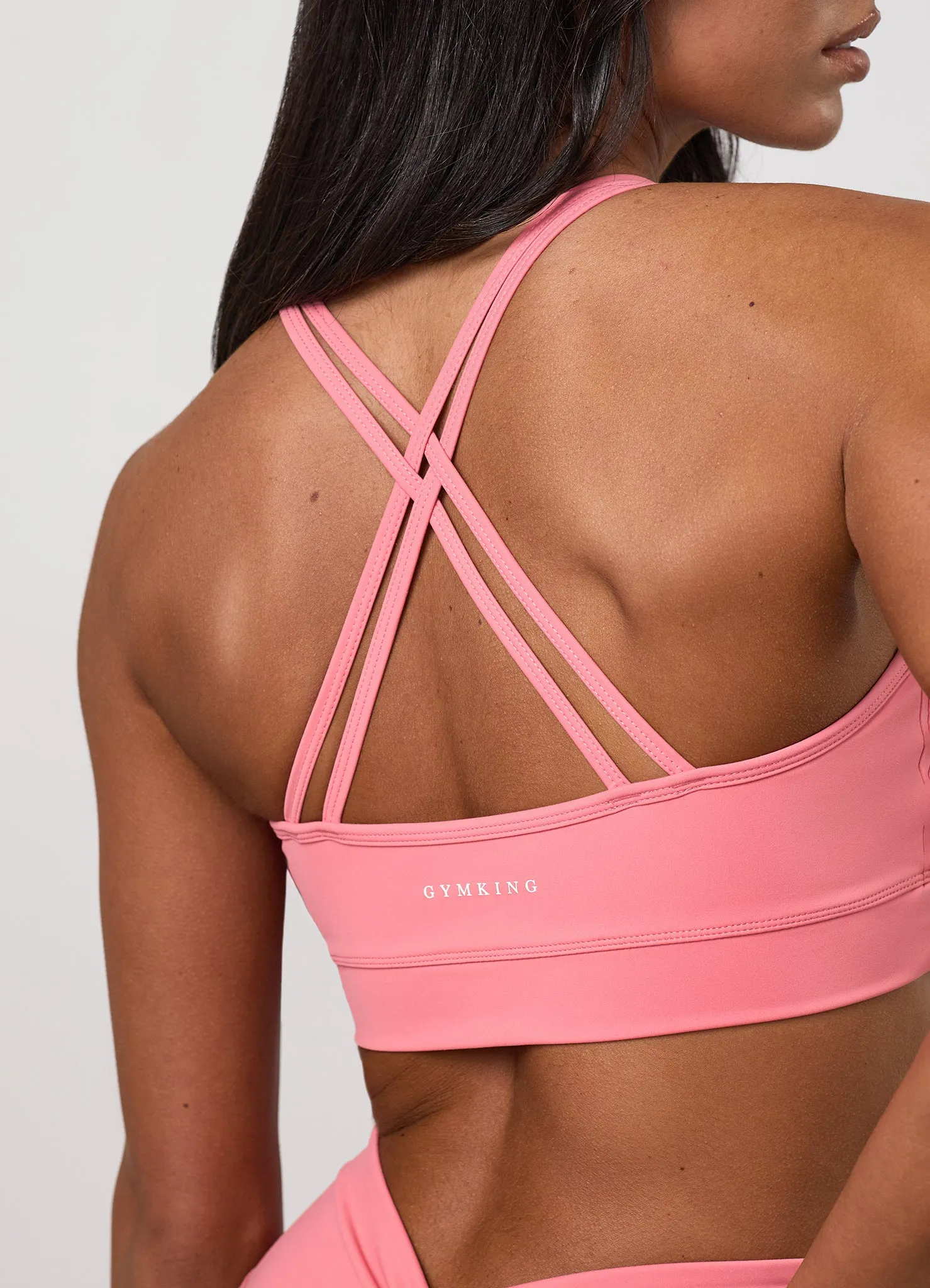 Gym King 365 Scrunch Bra - Coral Punch sold by The Gym King product image thumbnail 5