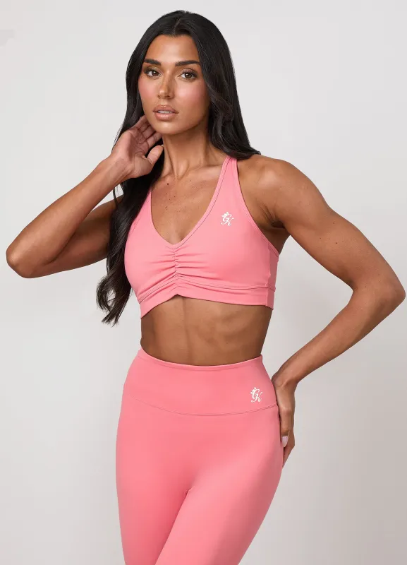 Gym King 365 Scrunch Bra - Coral Punch made by The Gym King