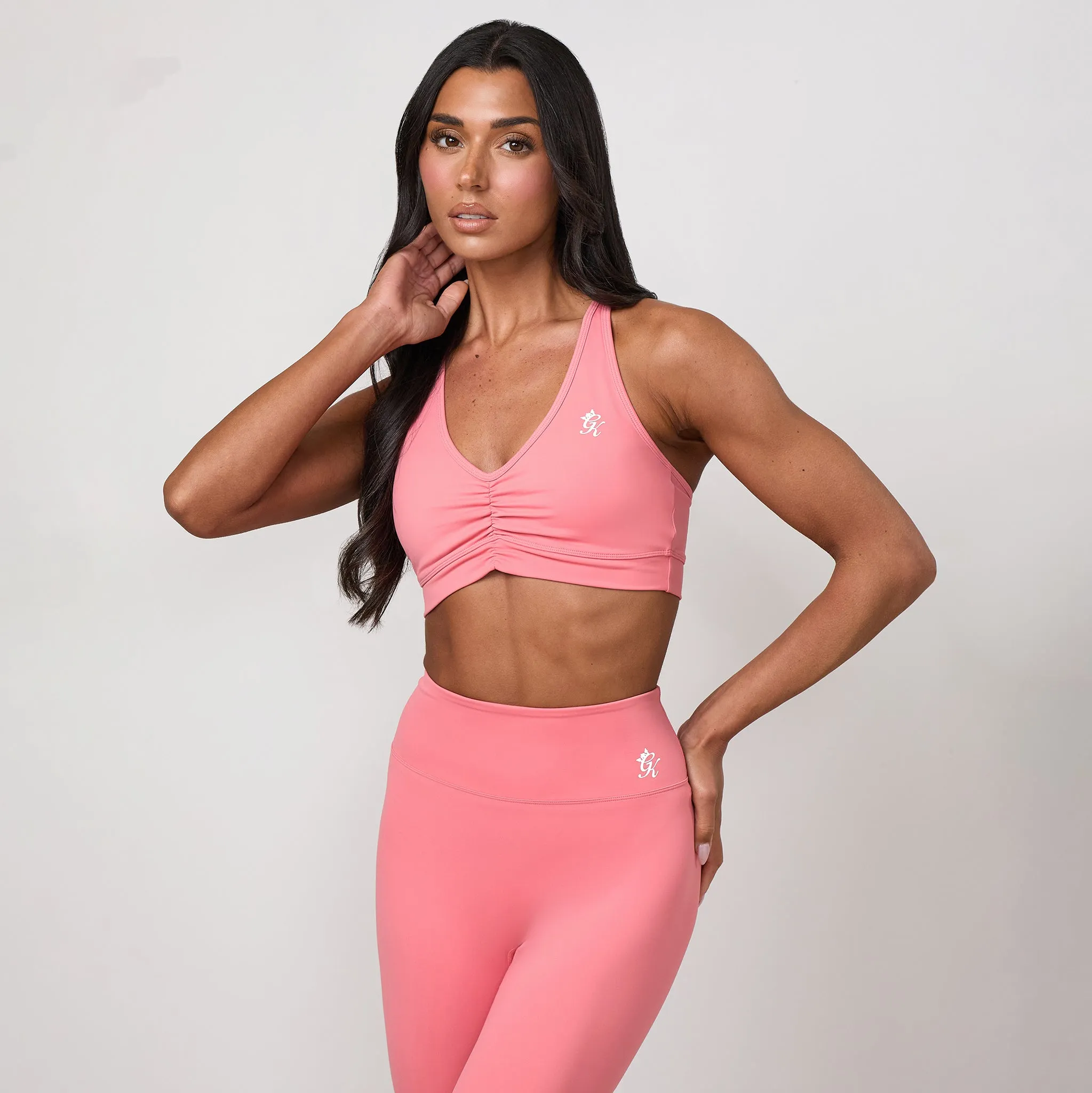Gym King 365 Scrunch Bra - Coral Punch sold by The Gym King product image thumbnail 2