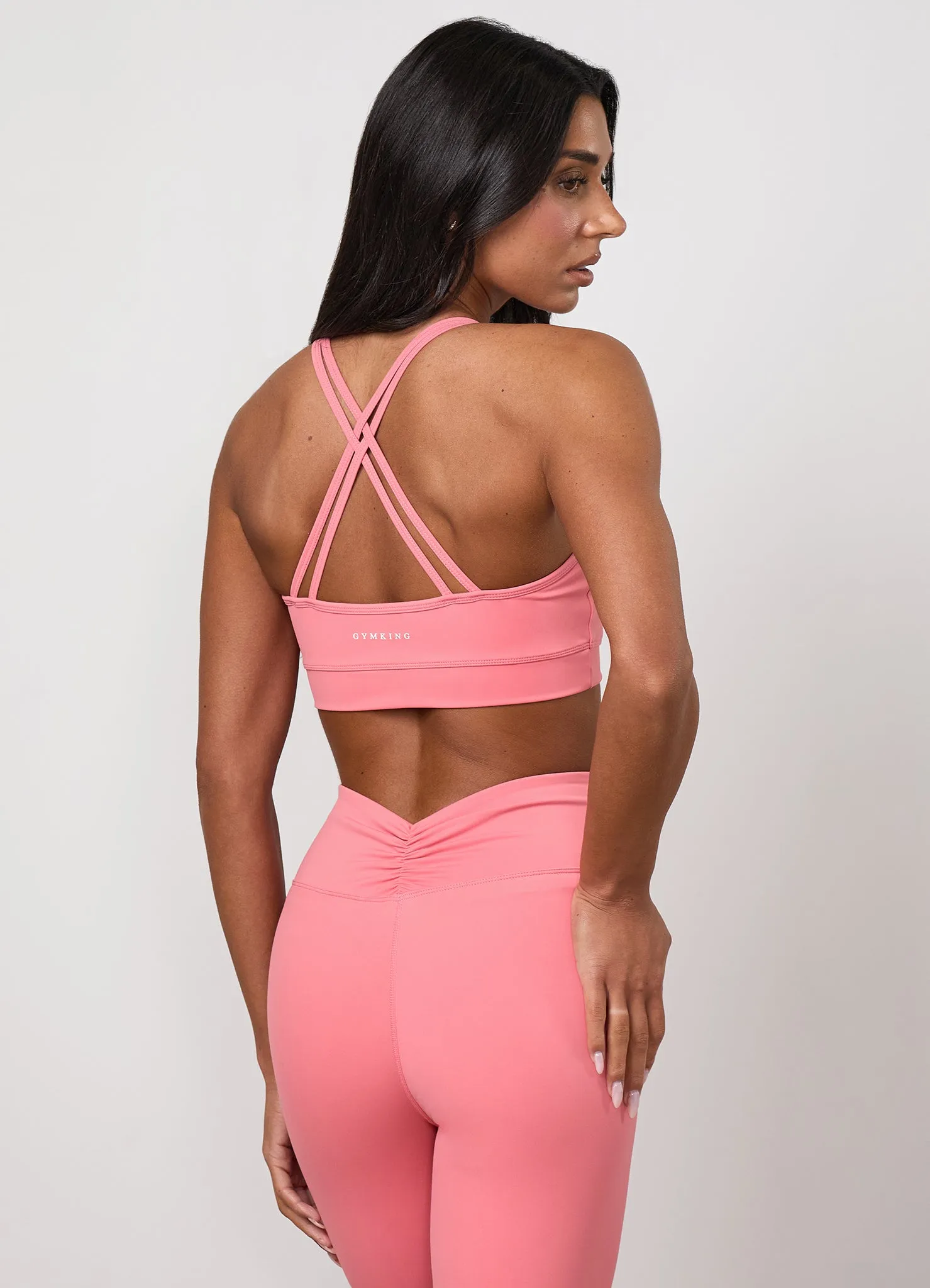Gym King 365 Scrunch Bra - Coral Punch sold by The Gym King product image thumbnail 3