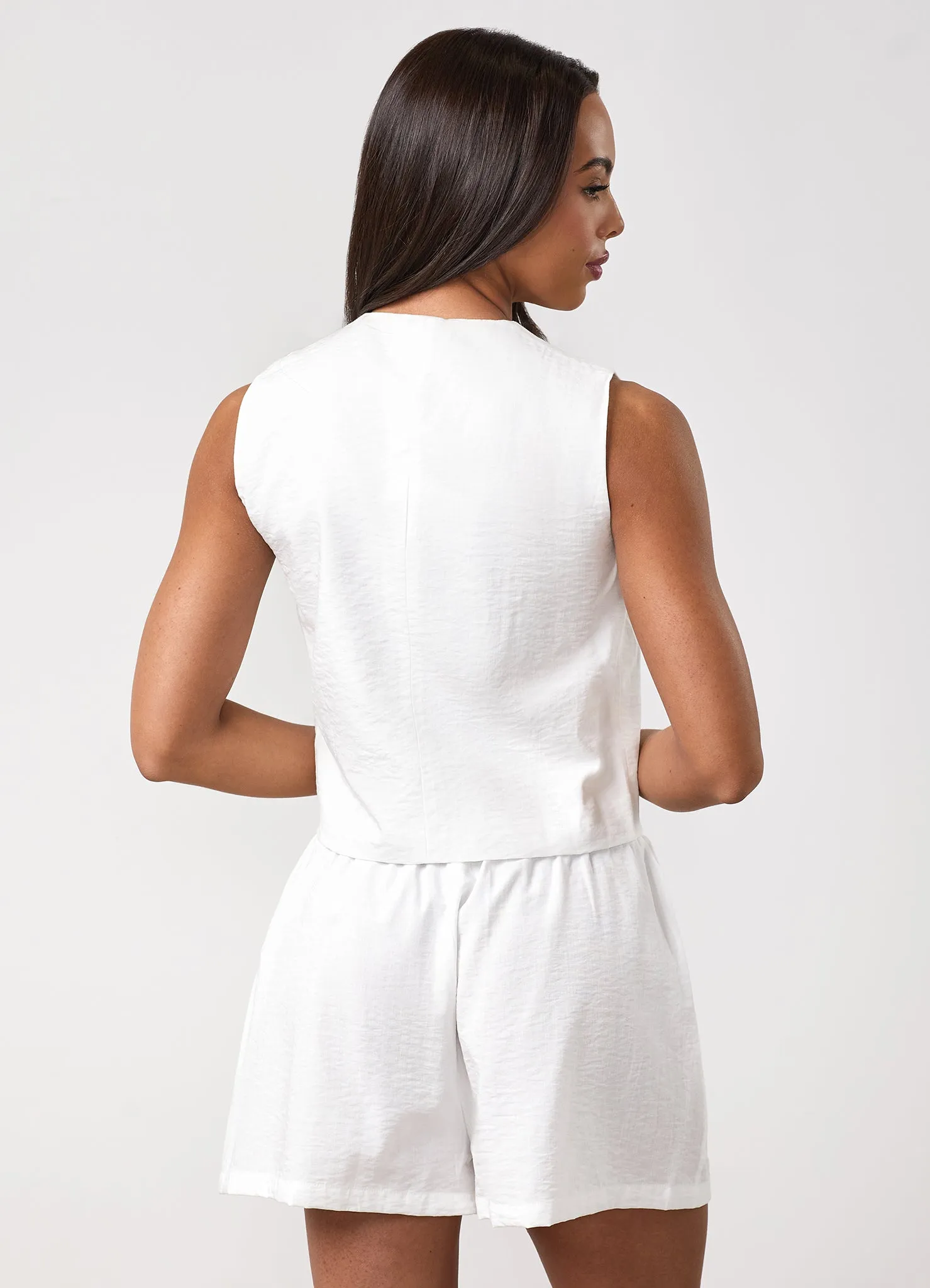 Gym King Signature Redefined Waistcoat - Cream sold by The Gym King product image thumbnail 3