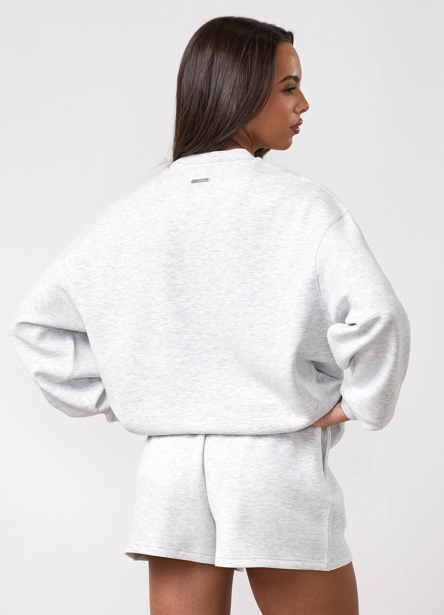 Gym King Modal Crew - Snow Marl sold by The Gym King product image thumbnail 3