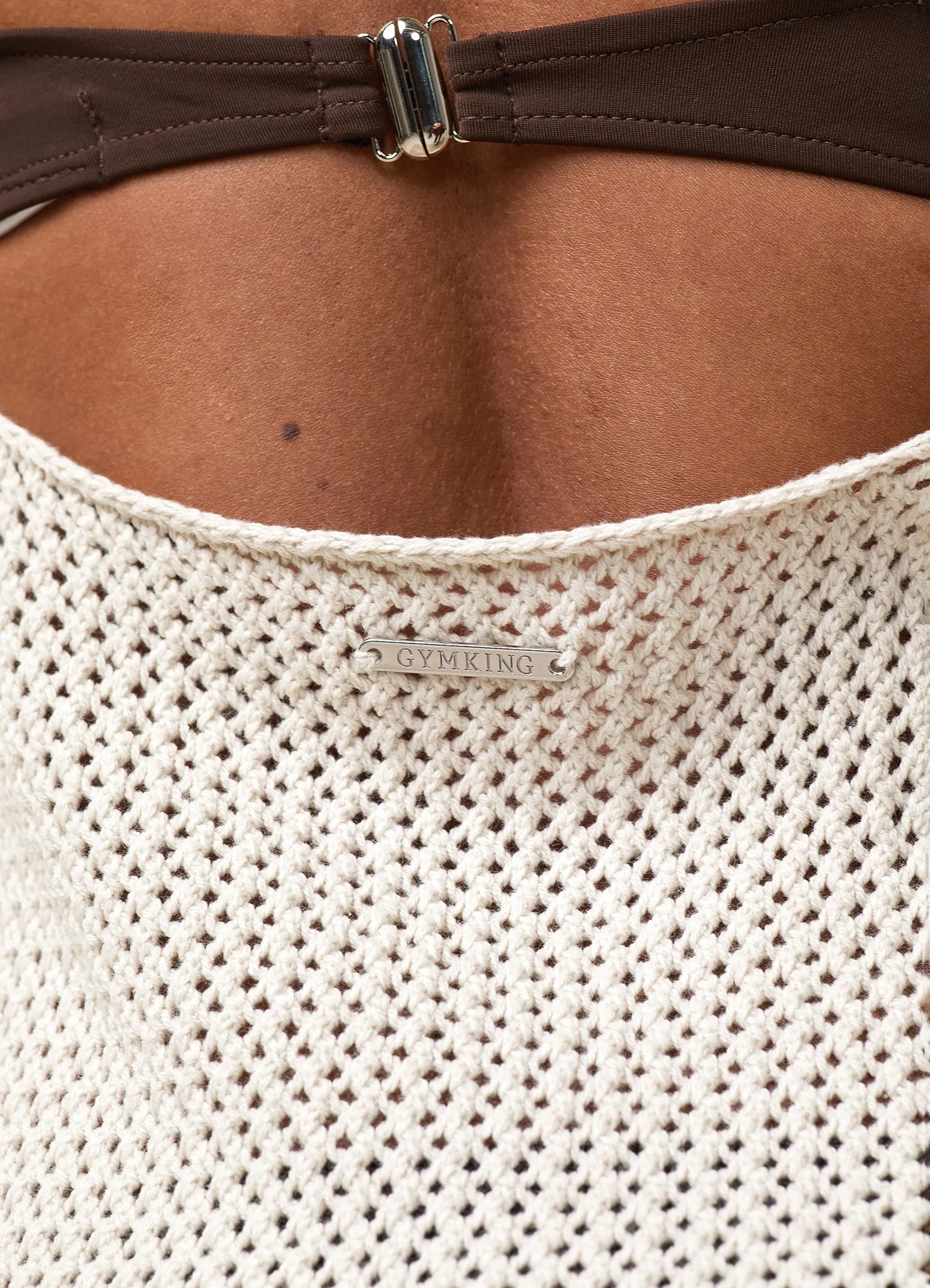 Gym King Crochet Mini Dress - Sand sold by The Gym King product image thumbnail 5