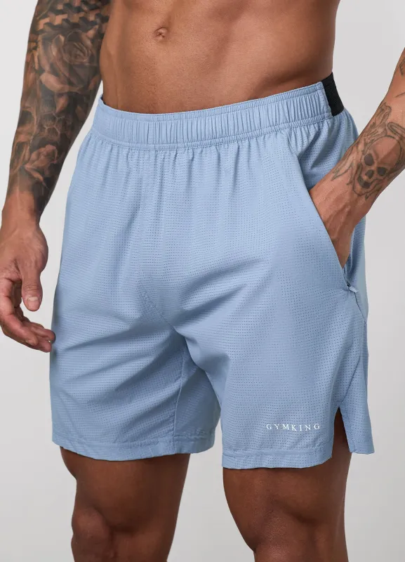 Gym King Energise Short - Powder Blue made by The Gym King