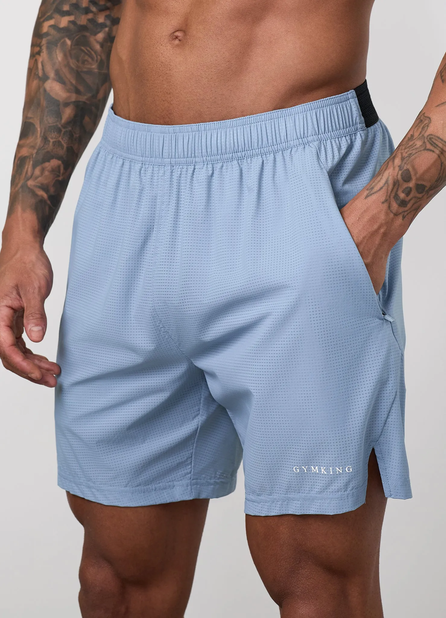 Gym King Energise Short - Powder Blue sold by The Gym King