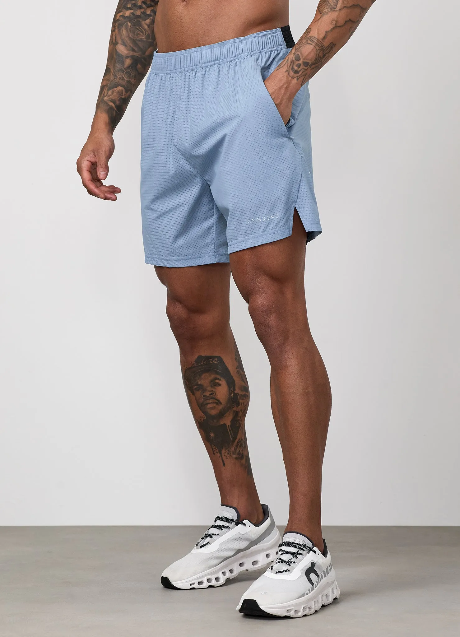 Gym King Energise Short - Powder Blue sold by The Gym King product image thumbnail 5