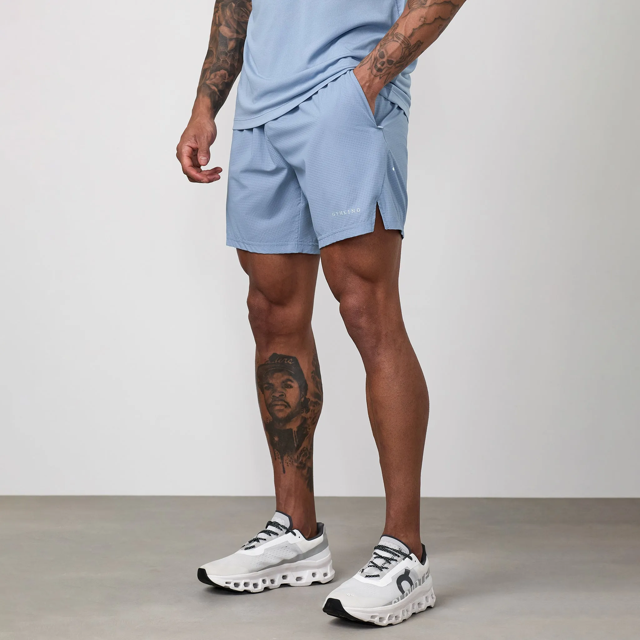 Gym King Energise Short - Powder Blue sold by The Gym King product image thumbnail 2