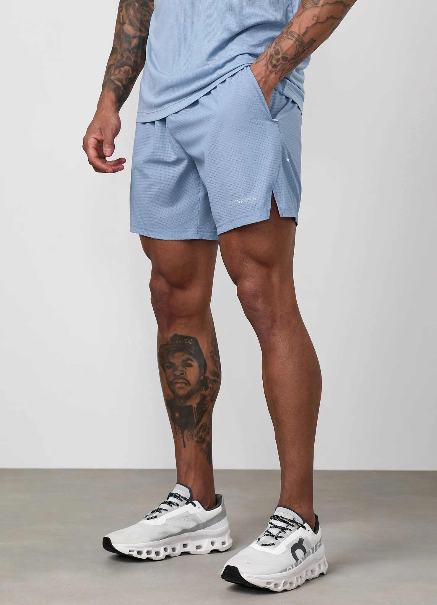 Gym King Energise Short - Powder Blue sold by The Gym King product image thumbnail 3