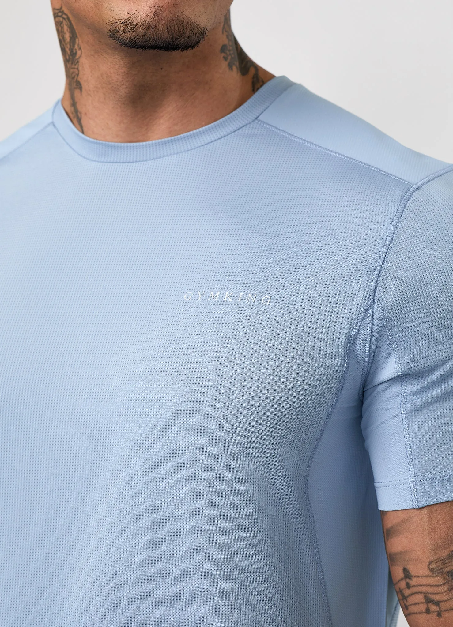 Gym King Energise Tee - Powder Blue sold by The Gym King product image thumbnail 5