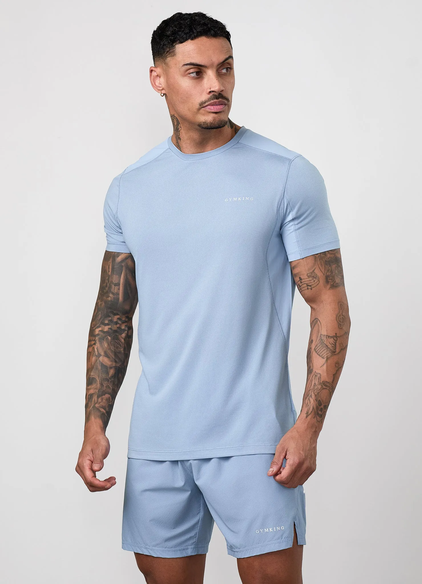Gym King Energise Tee - Powder Blue sold by The Gym King