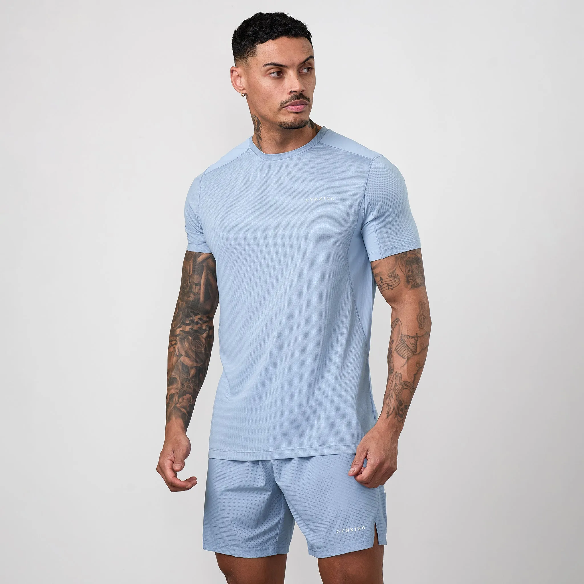 Gym King Energise Tee - Powder Blue sold by The Gym King product image thumbnail 2