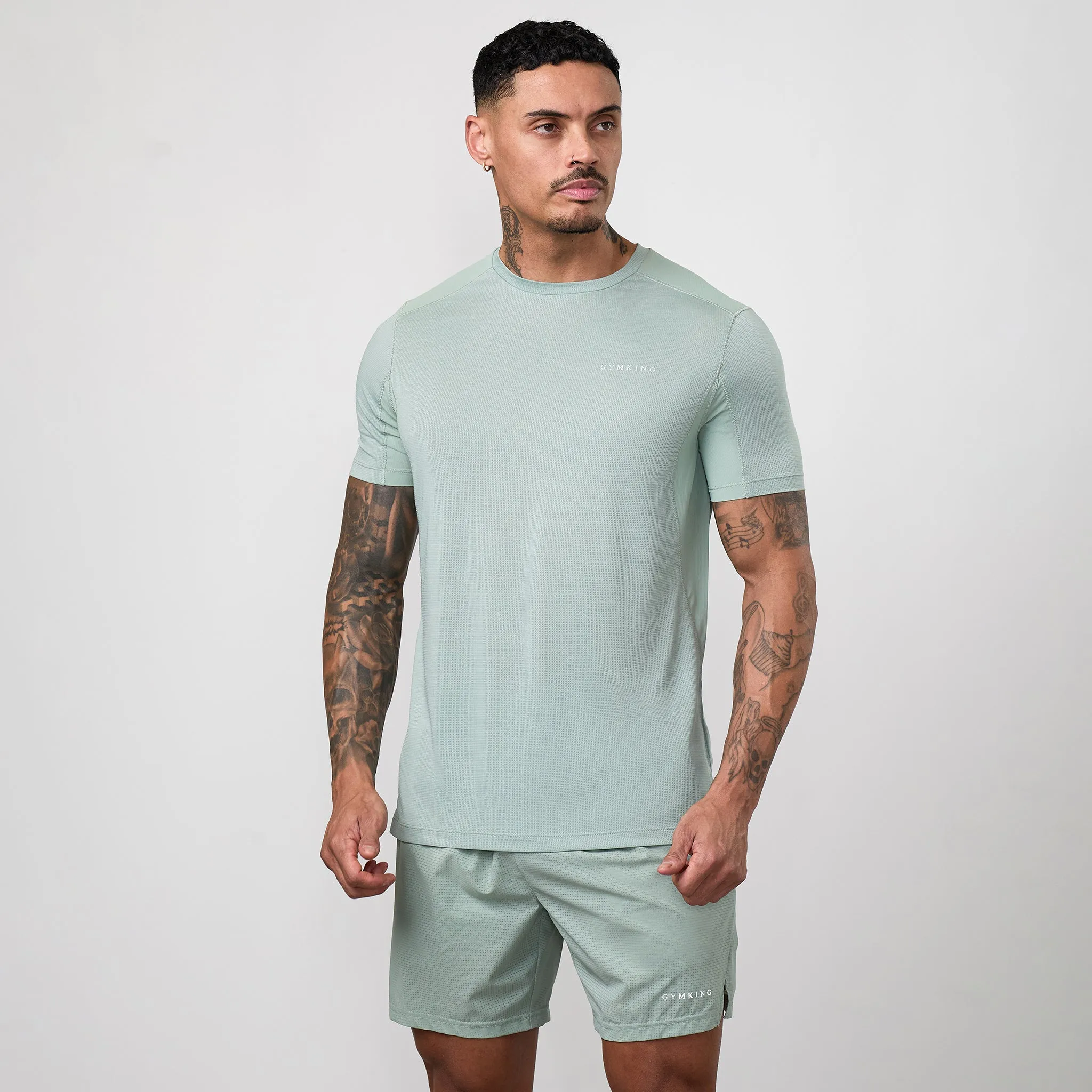 Gym King Energise Tee - Urban Sage sold by The Gym King product image thumbnail 2