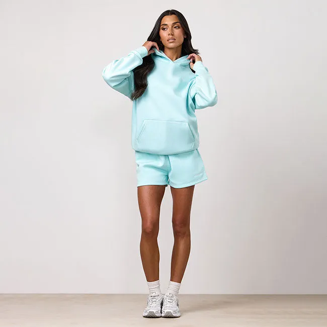 Gym King 365 Fleece Hoodie and Shorts - Pale Turquoise sold by The Gym King product image thumbnail 2