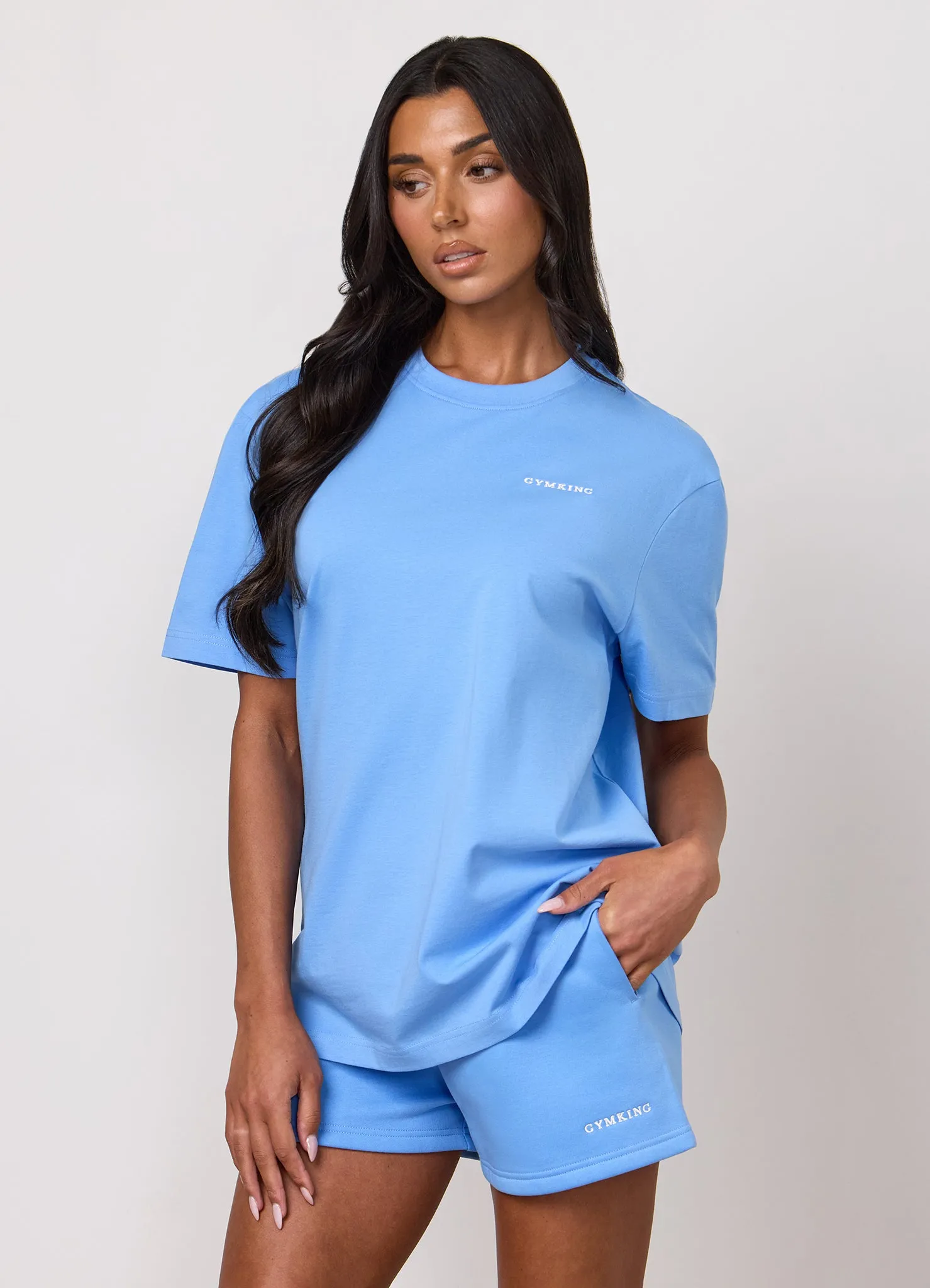 Gym King 365 Boyfriend Tee - Blue Cotton sold by The Gym King product image thumbnail 4