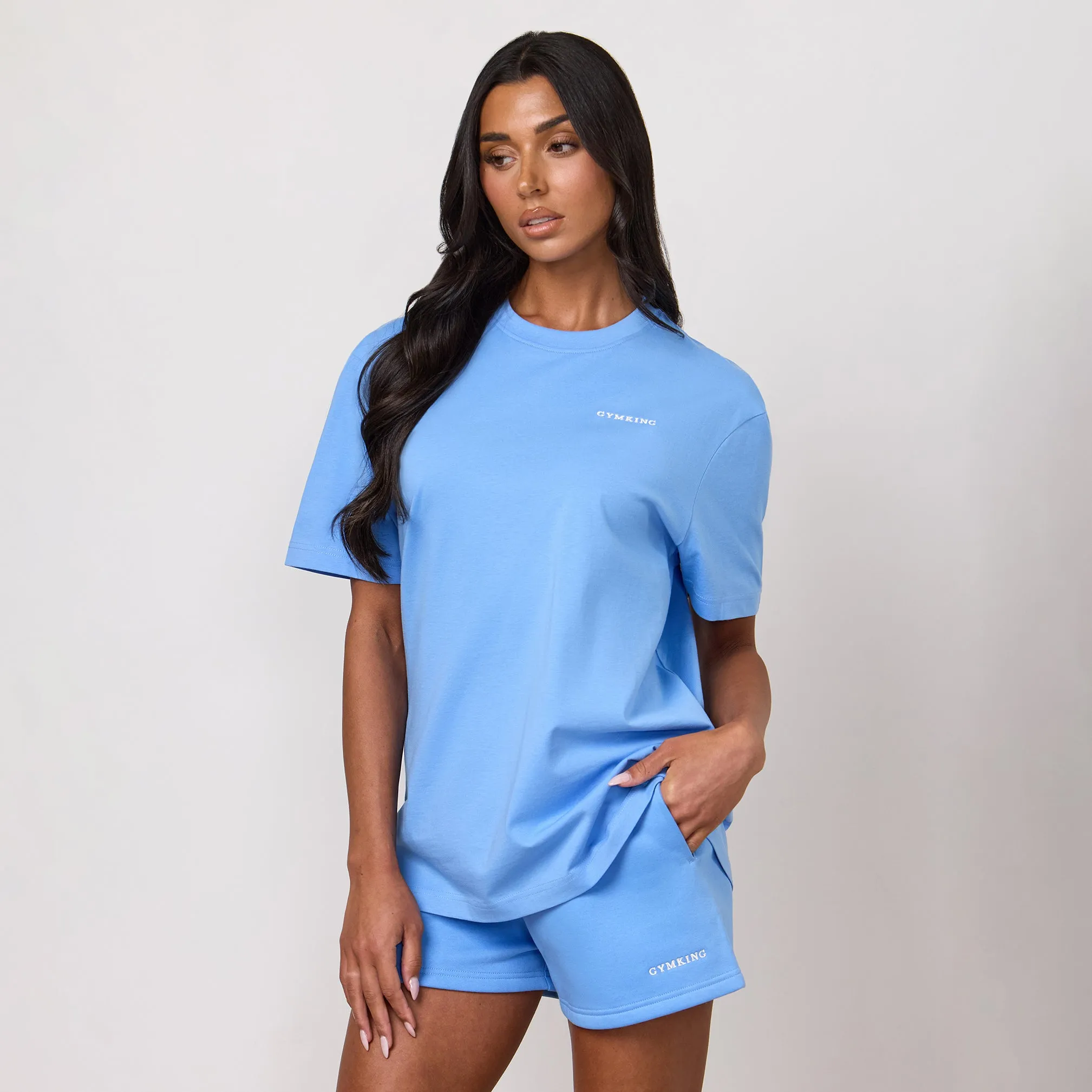 Gym King 365 Boyfriend Tee - Blue Cotton sold by The Gym King product image thumbnail 2