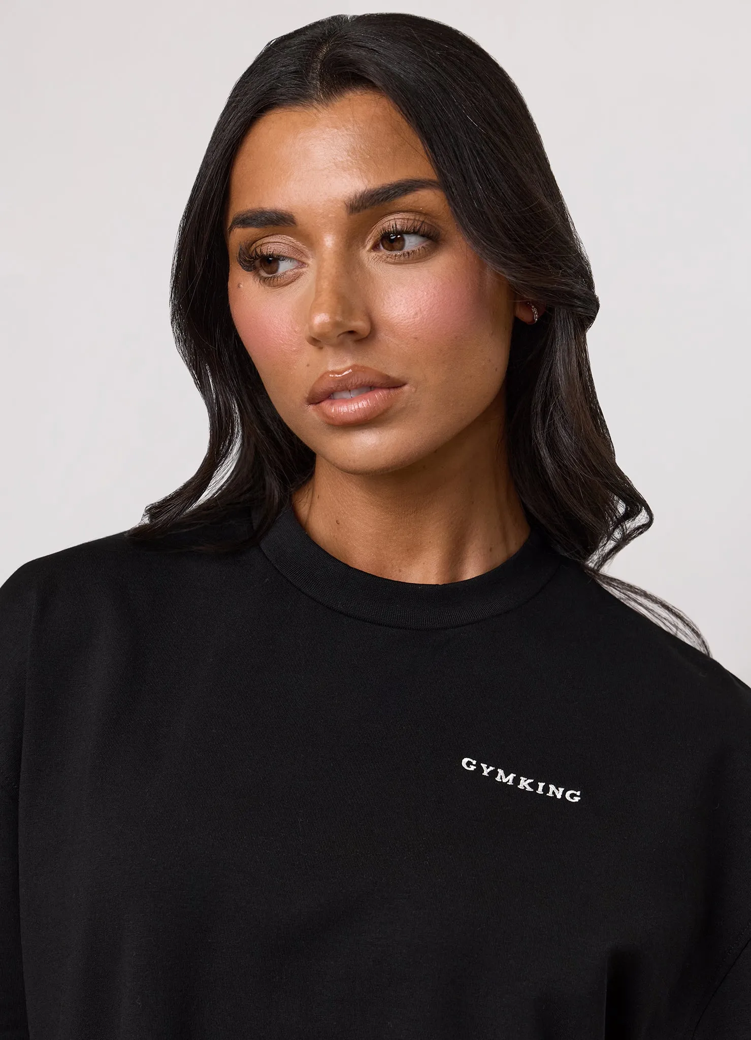 Gym King 365 Micro Loopback Boxy Tee - Black sold by The Gym King product image thumbnail 4