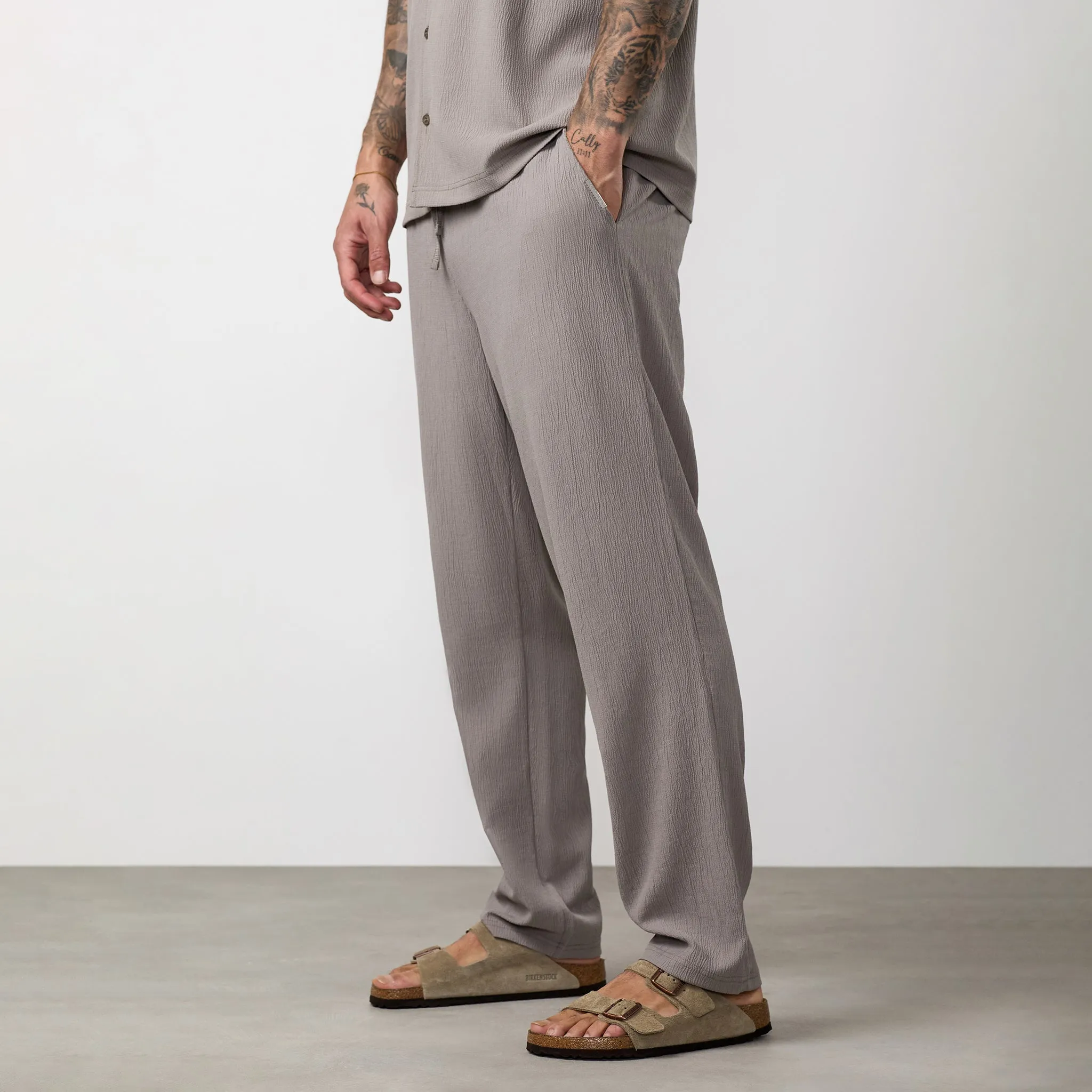 Gym King Signature Woven Trouser - Taupe sold by The Gym King product image thumbnail 2
