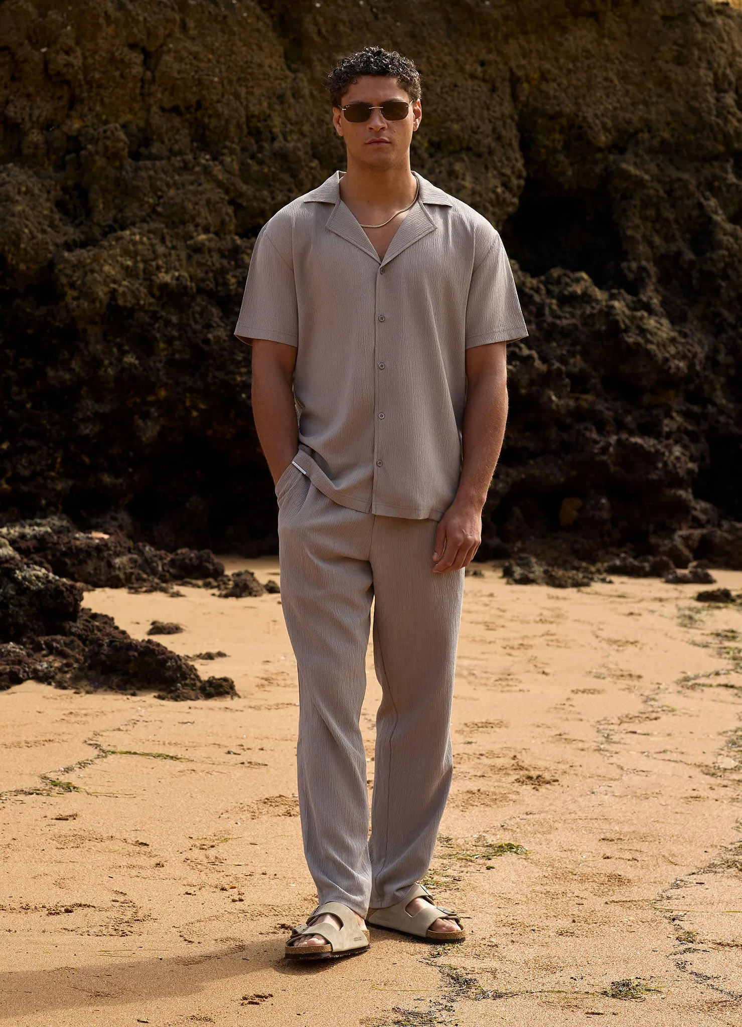 Gym King Signature Woven Trouser - Taupe sold by The Gym King product image thumbnail 3