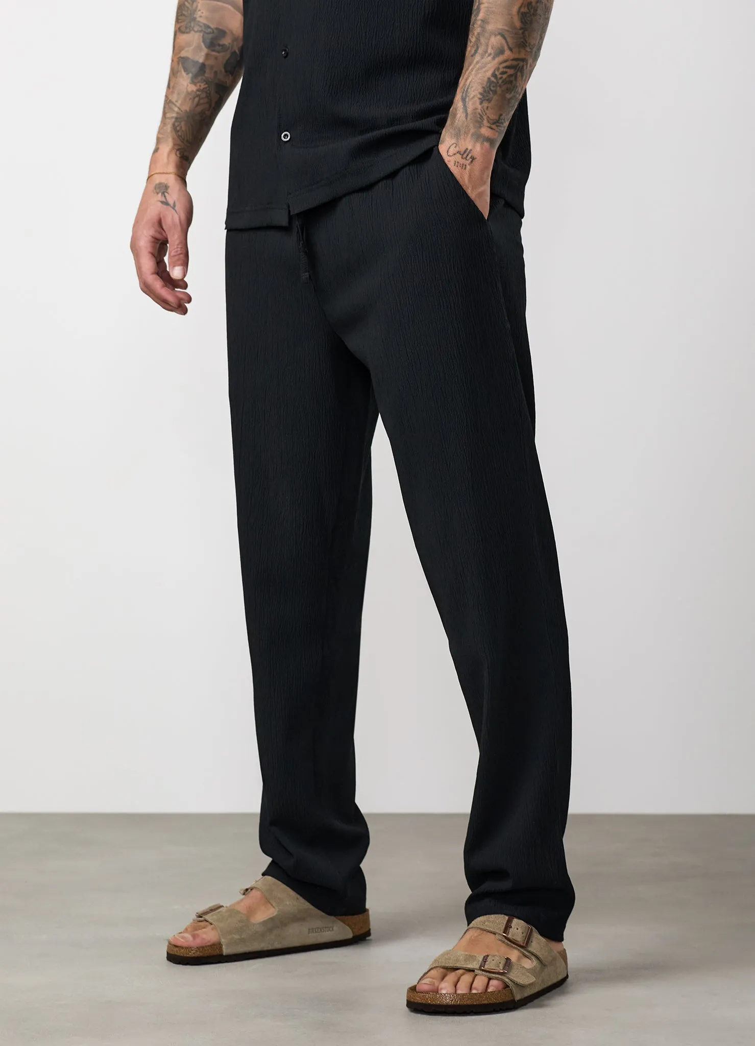 Gym King Signature Woven Trouser - Black sold by The Gym King