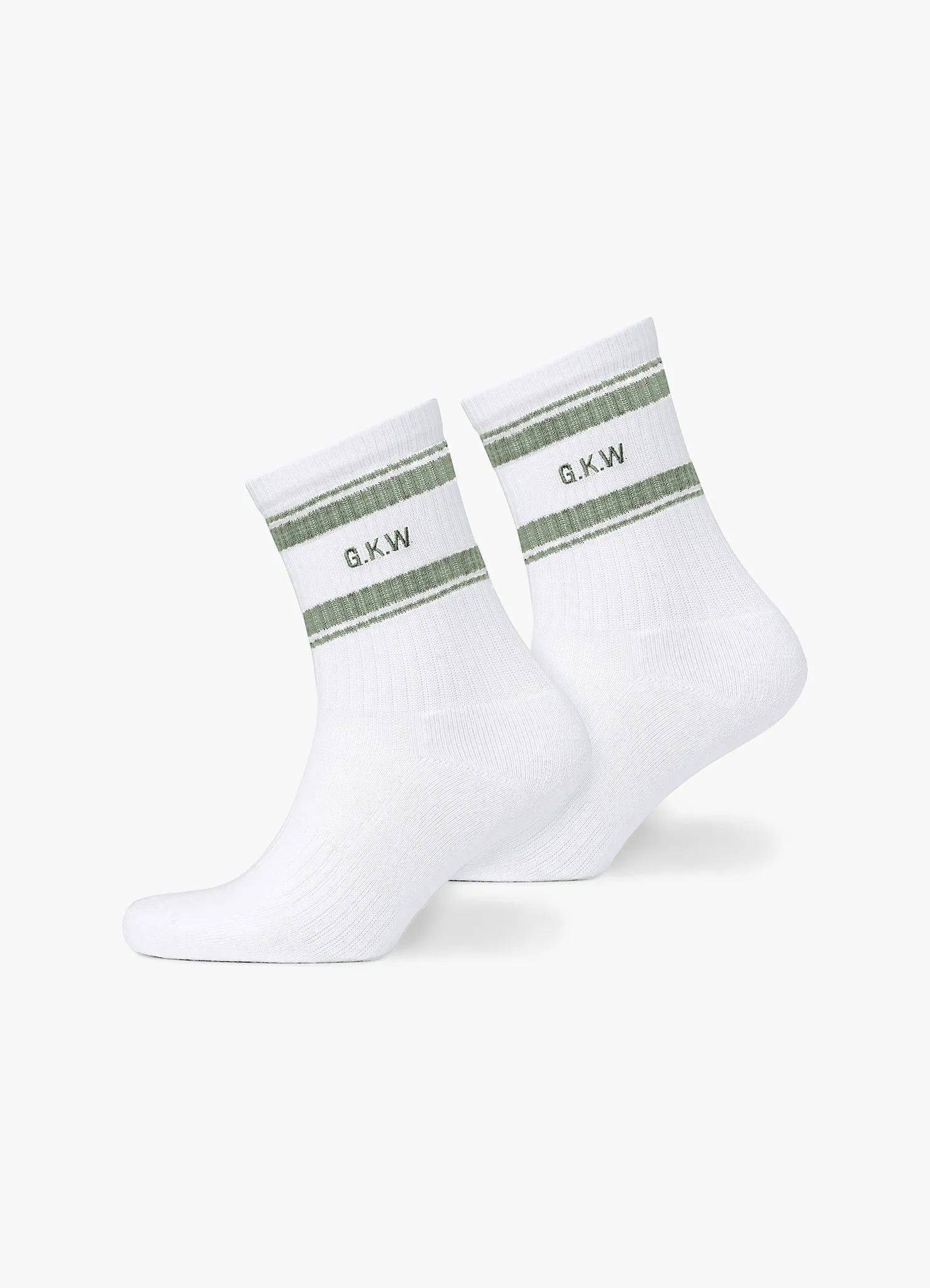 Gym King Composure Rib Sock (2PK) - Black/Fern sold by The Gym King product image thumbnail 4