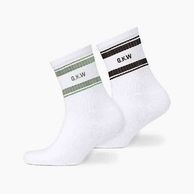Gym King Composure Rib Sock (2PK) - Black/Fern sold by The Gym King product image thumbnail 2