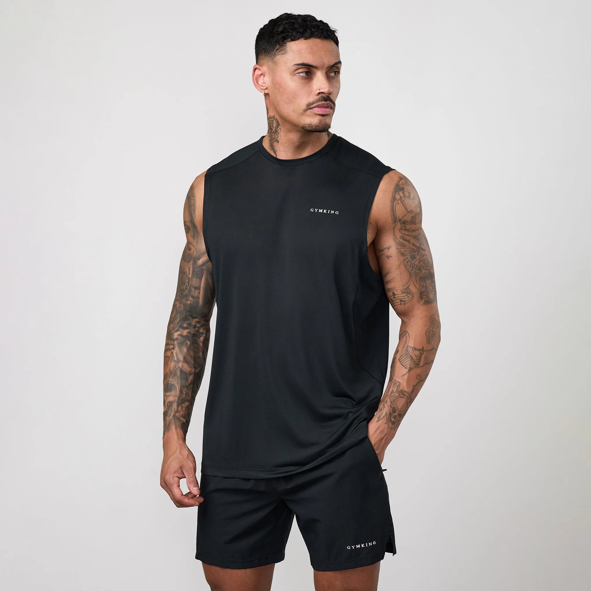 Gym King Energise Vest - Black sold by The Gym King product image thumbnail 2