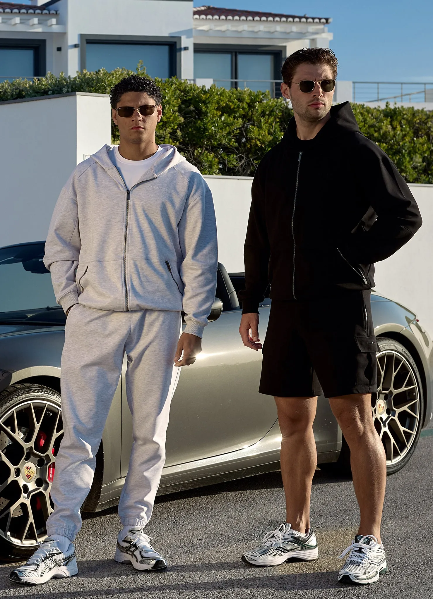Gym King Linear Travel Full Zip Hoodie - Snow Marl sold by The Gym King product image thumbnail 4