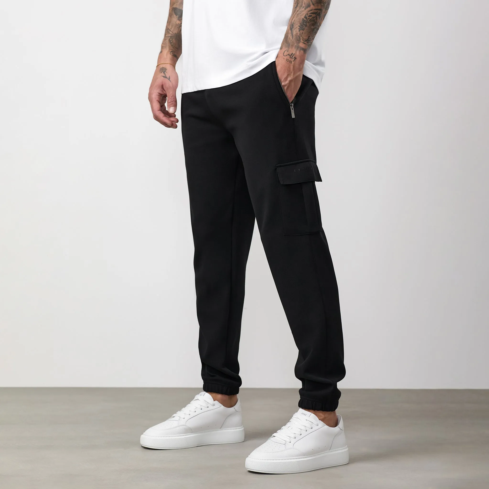 Gym King Linear Travel Cargo Jogger - Black sold by The Gym King product image thumbnail 2