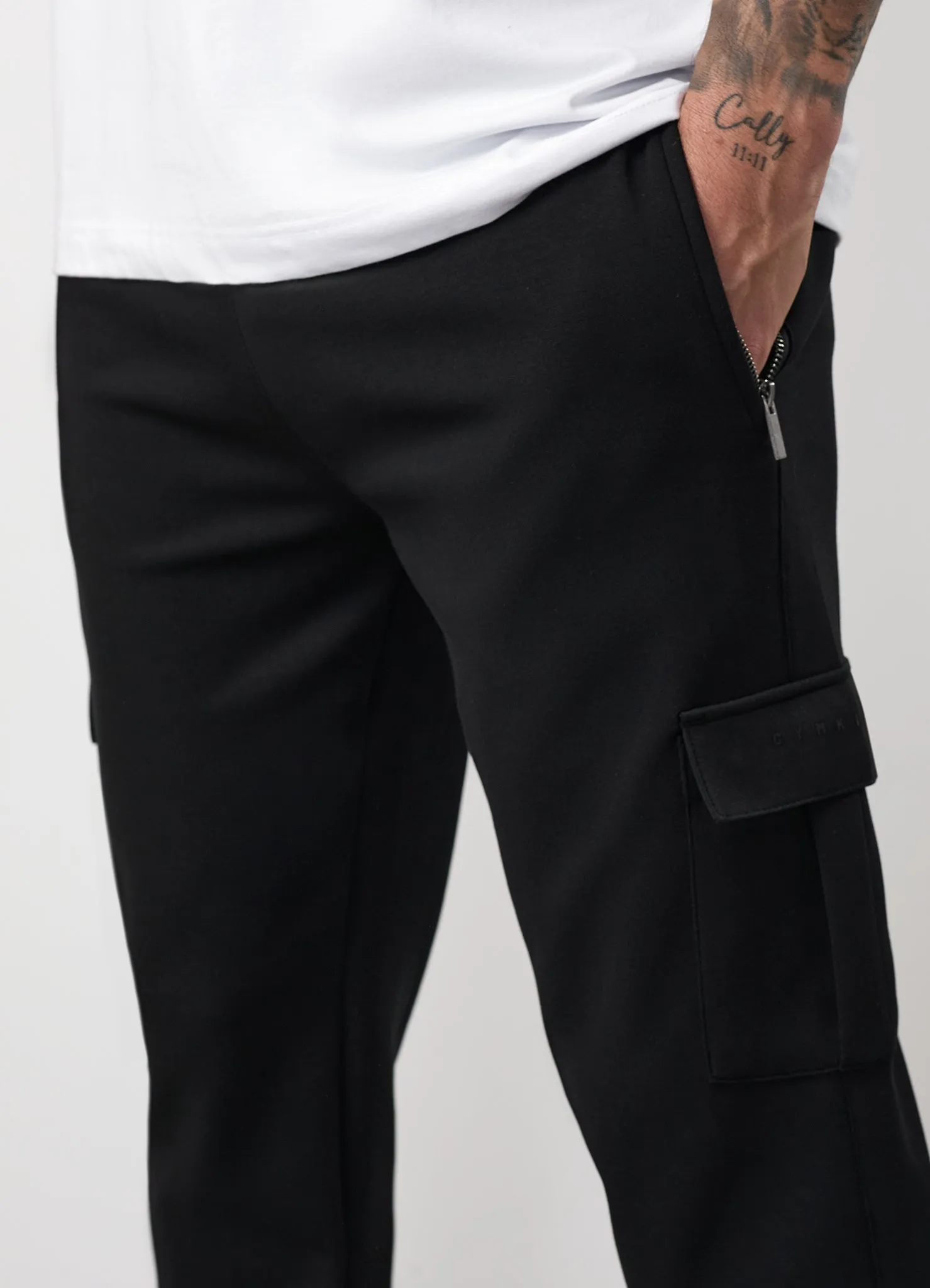 Gym King Linear Travel Cargo Jogger - Black sold by The Gym King product image thumbnail 4