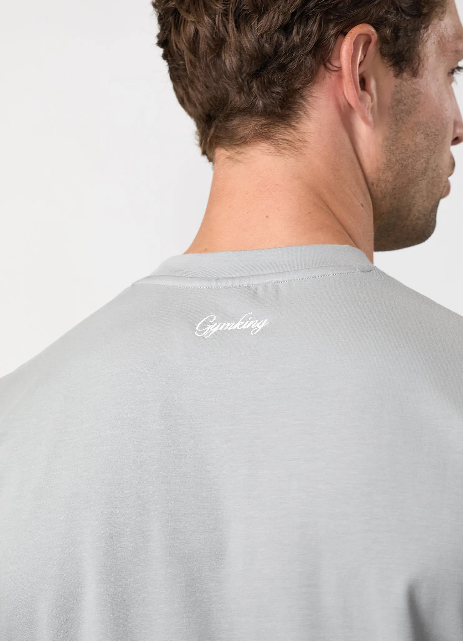 Gym King Heritage Crest Jersey Tee - Urban Grey sold by The Gym King product image thumbnail 4