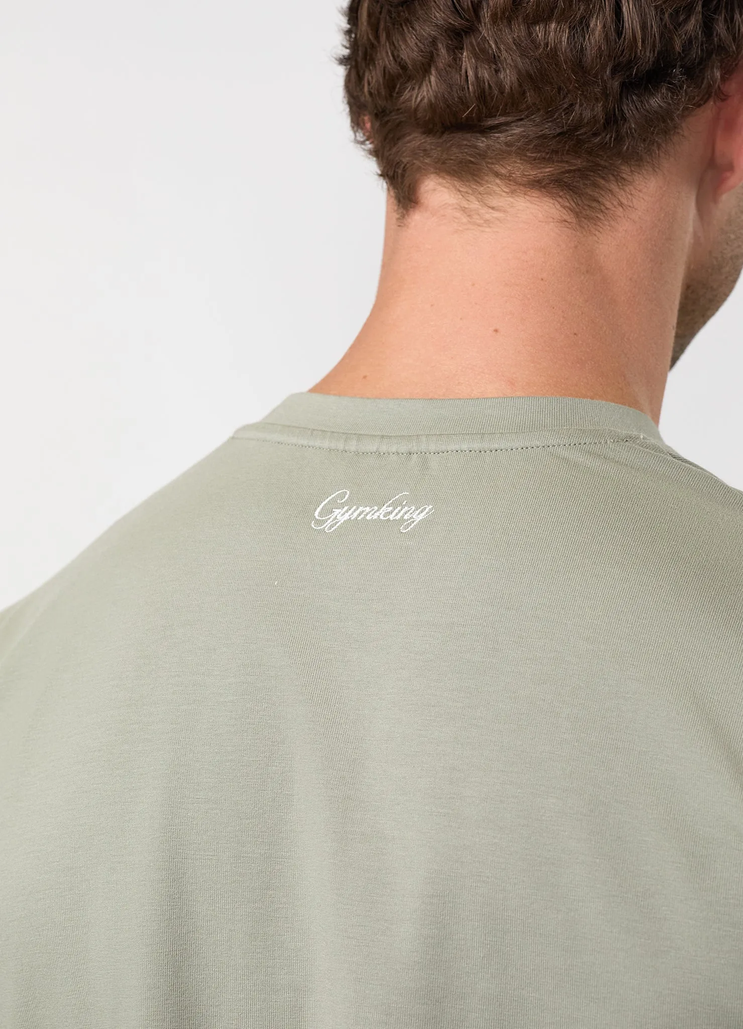 Gym King Heritage Crest Jersey Tee - Soft Khaki sold by The Gym King product image thumbnail 4