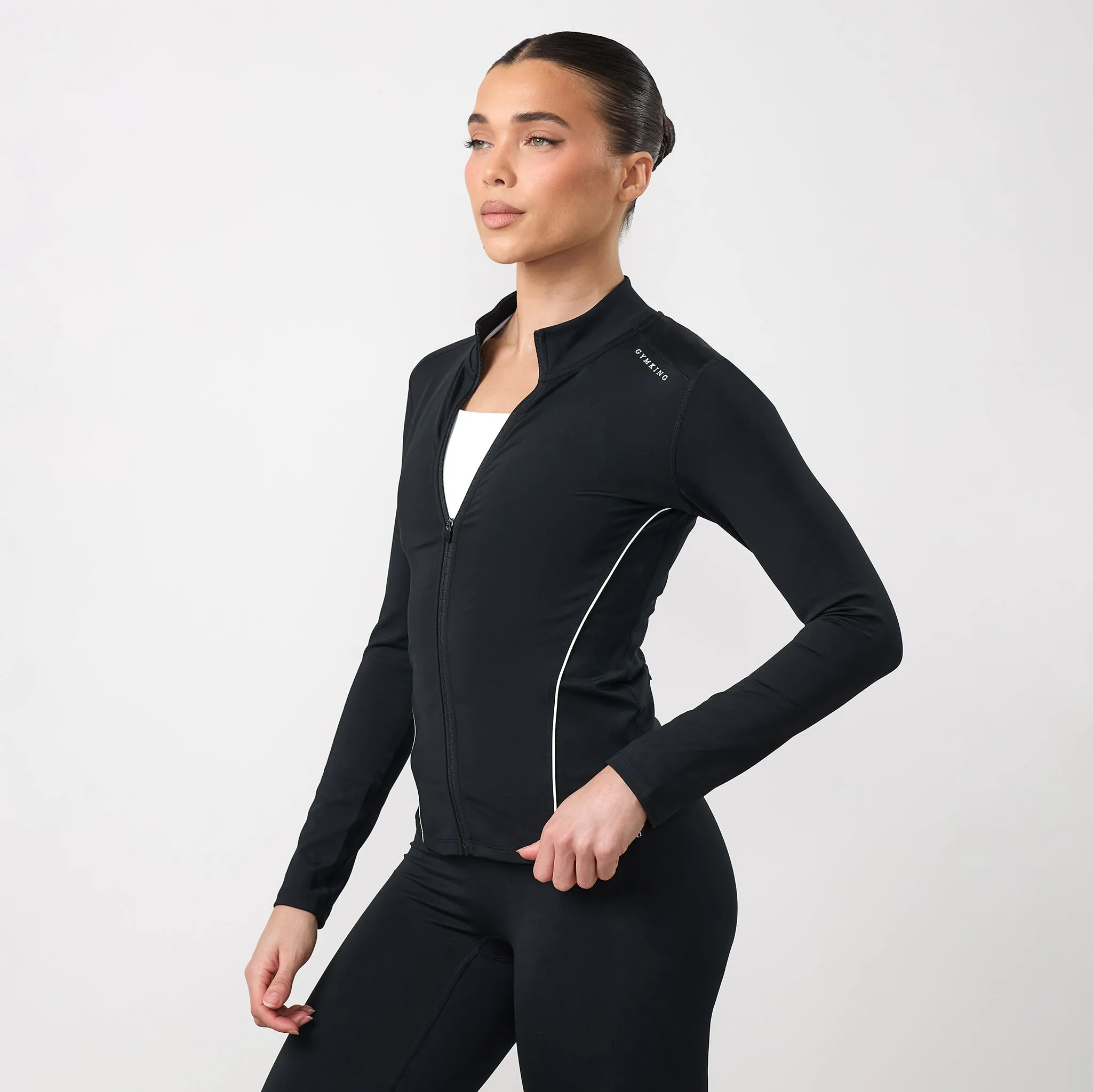 Gym King Knockout Full Zip Funnel - Black sold by The Gym King product image thumbnail 2