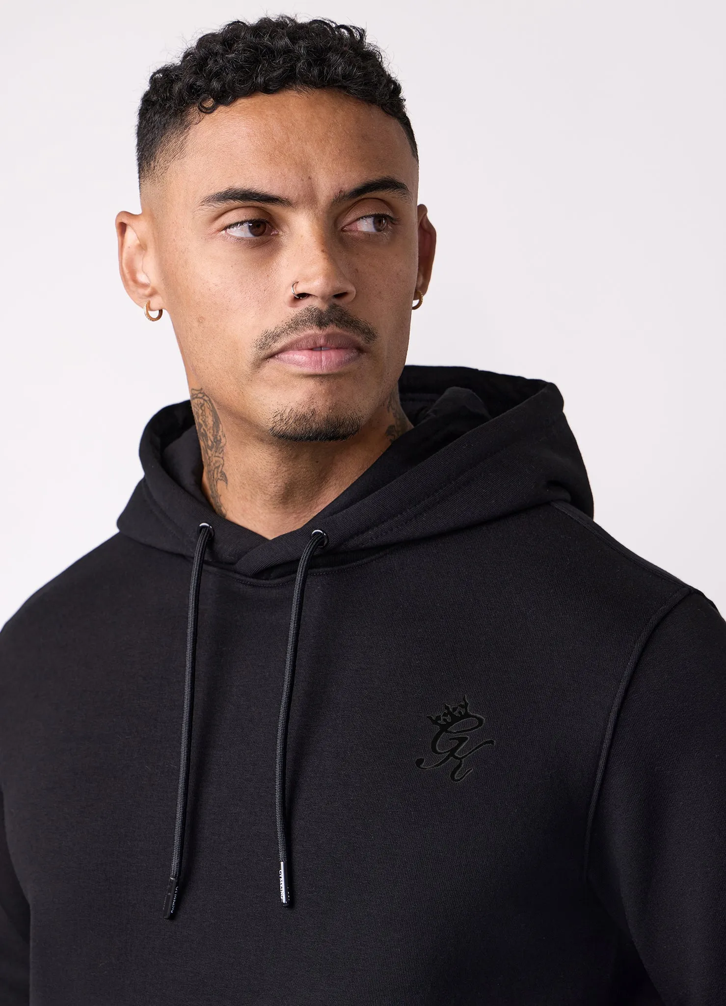 Gym King Fundamental Hoodie - Black/Black sold by The Gym King product image thumbnail 4