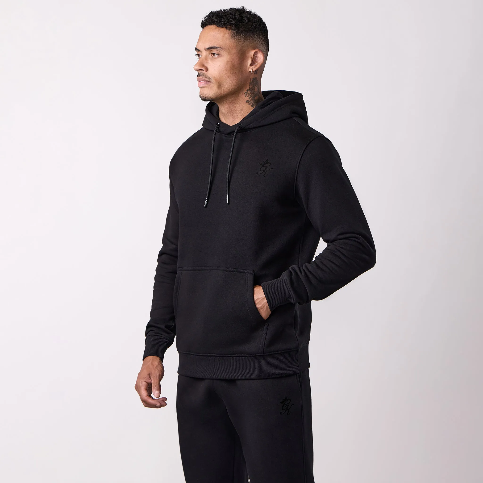 Gym King Fundamental Hoodie - Black/Black sold by The Gym King product image thumbnail 2
