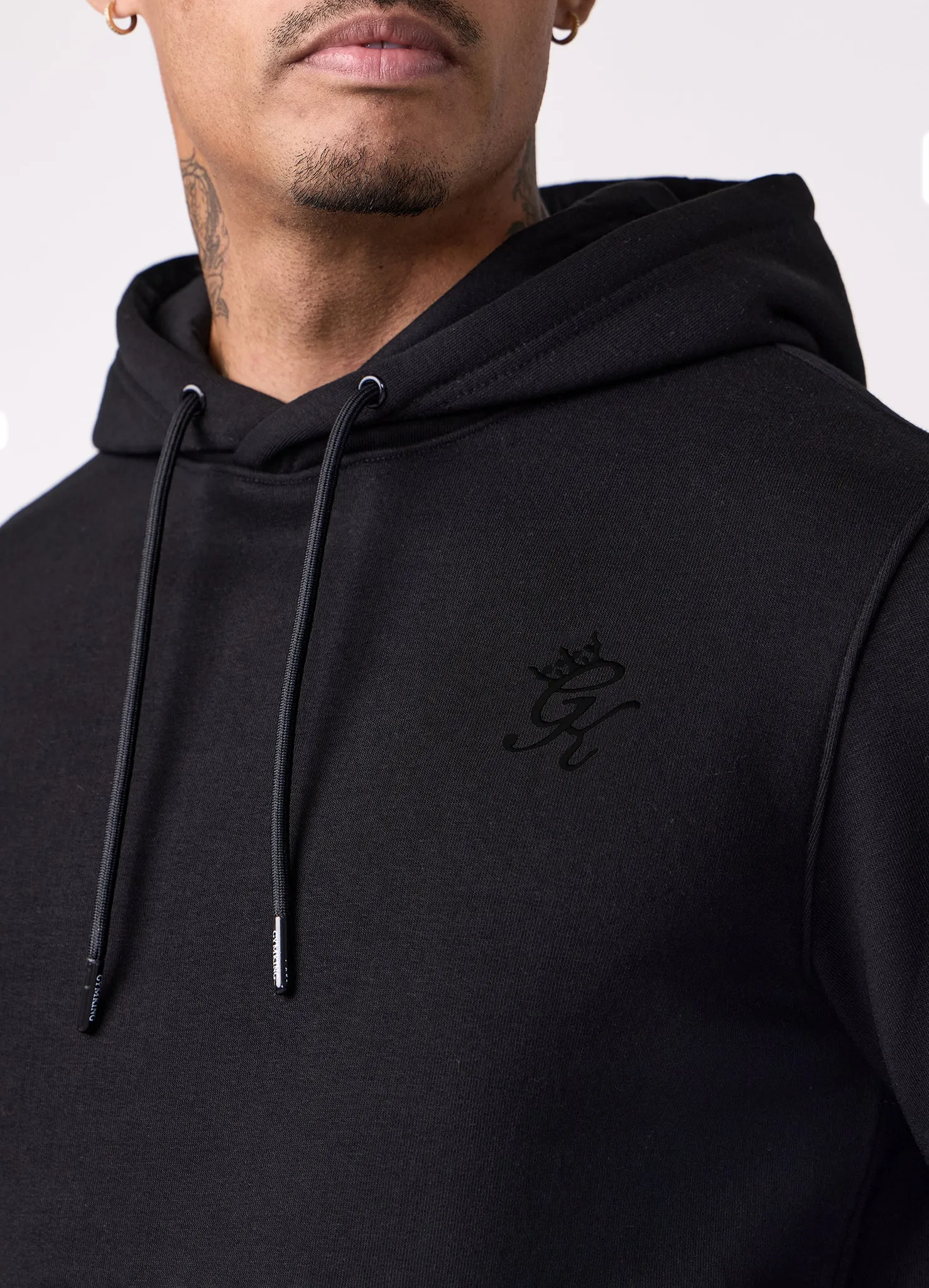 Gym King Fundamental Hoodie - Black/Black sold by The Gym King product image thumbnail 5