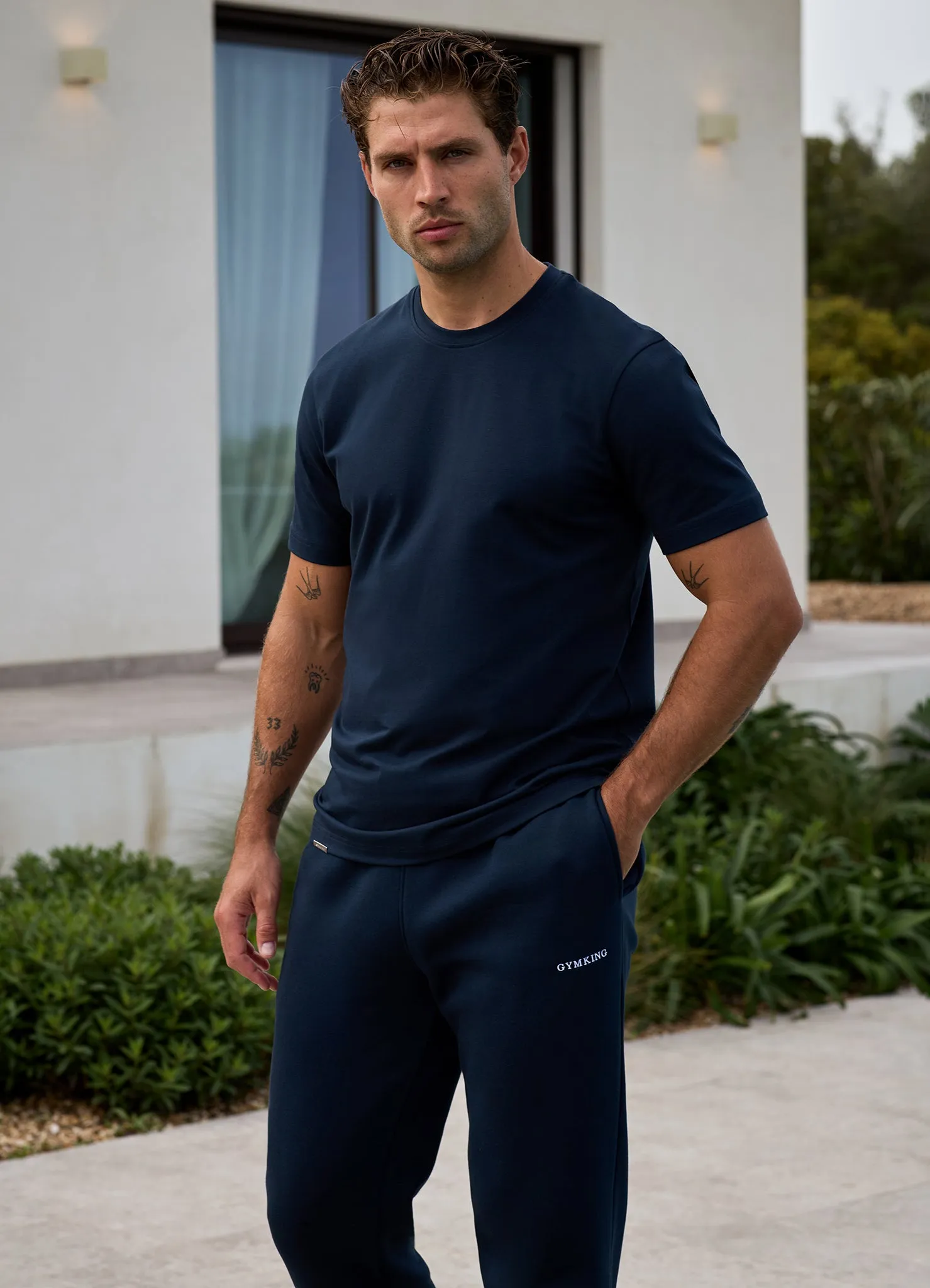 Gym King Signature T-Shirt - Navy sold by The Gym King
