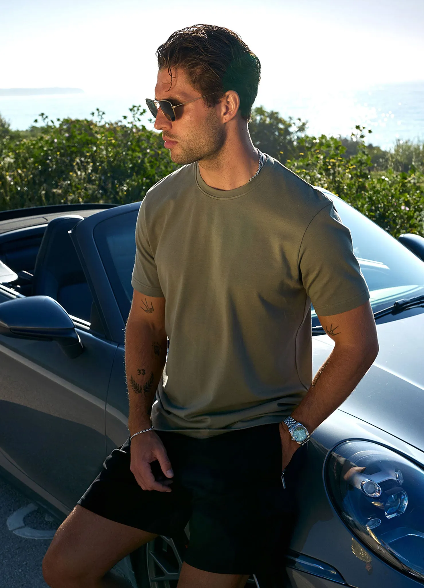 Gym King Signature Tee - Olive sold by The Gym King product image thumbnail 3