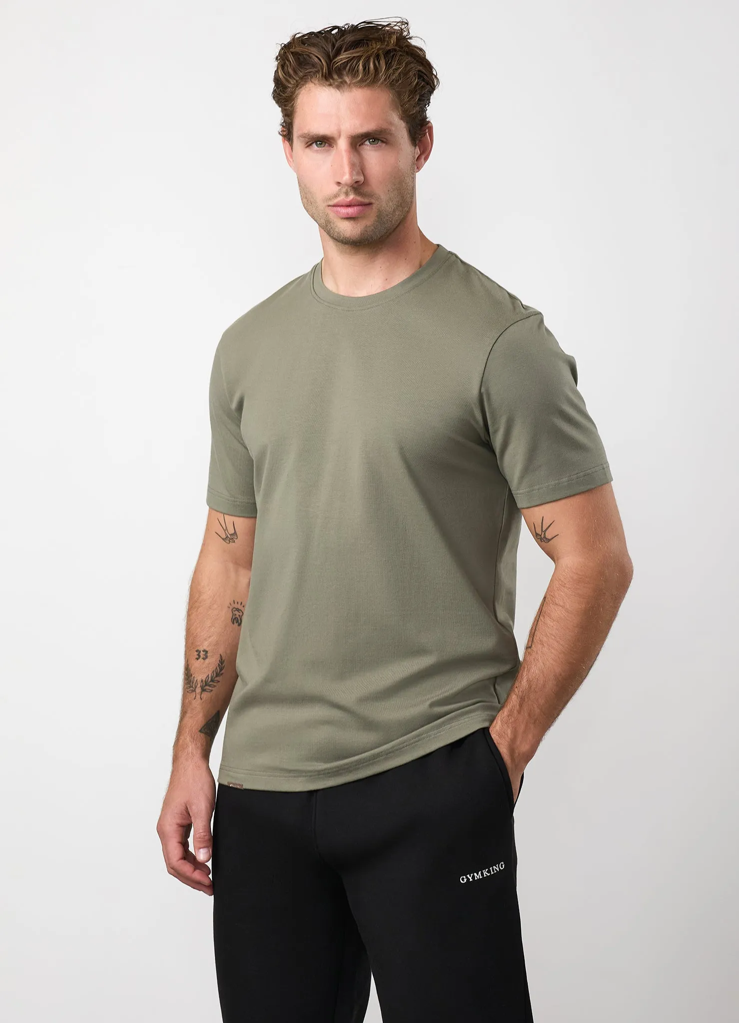 Gym King Signature Tee - Olive sold by The Gym King product image thumbnail 4