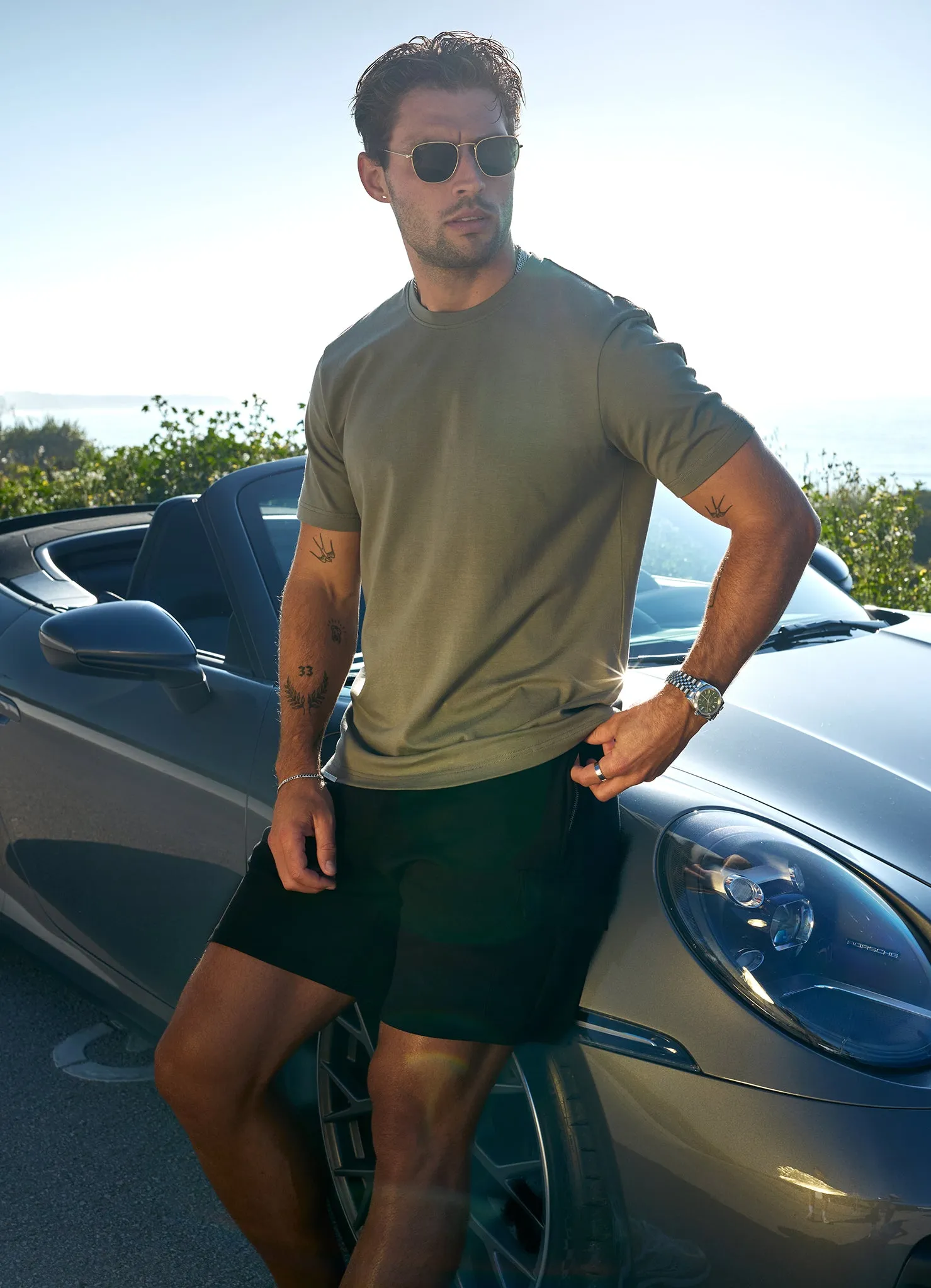 Gym King Signature Tee - Olive sold by The Gym King