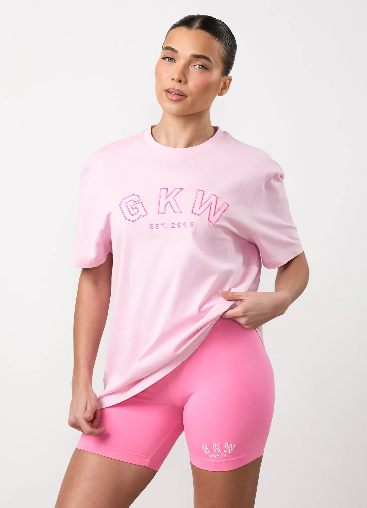 GKW Boyfriend Tee - Soft Pink/Carnation Pink sold by The Gym King product image thumbnail 4