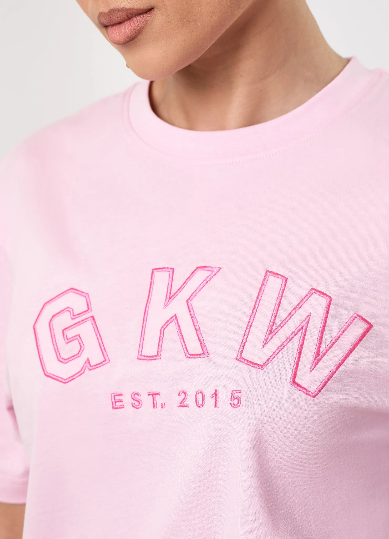 GKW Boyfriend Tee - Soft Pink/Carnation Pink sold by The Gym King product image thumbnail 3