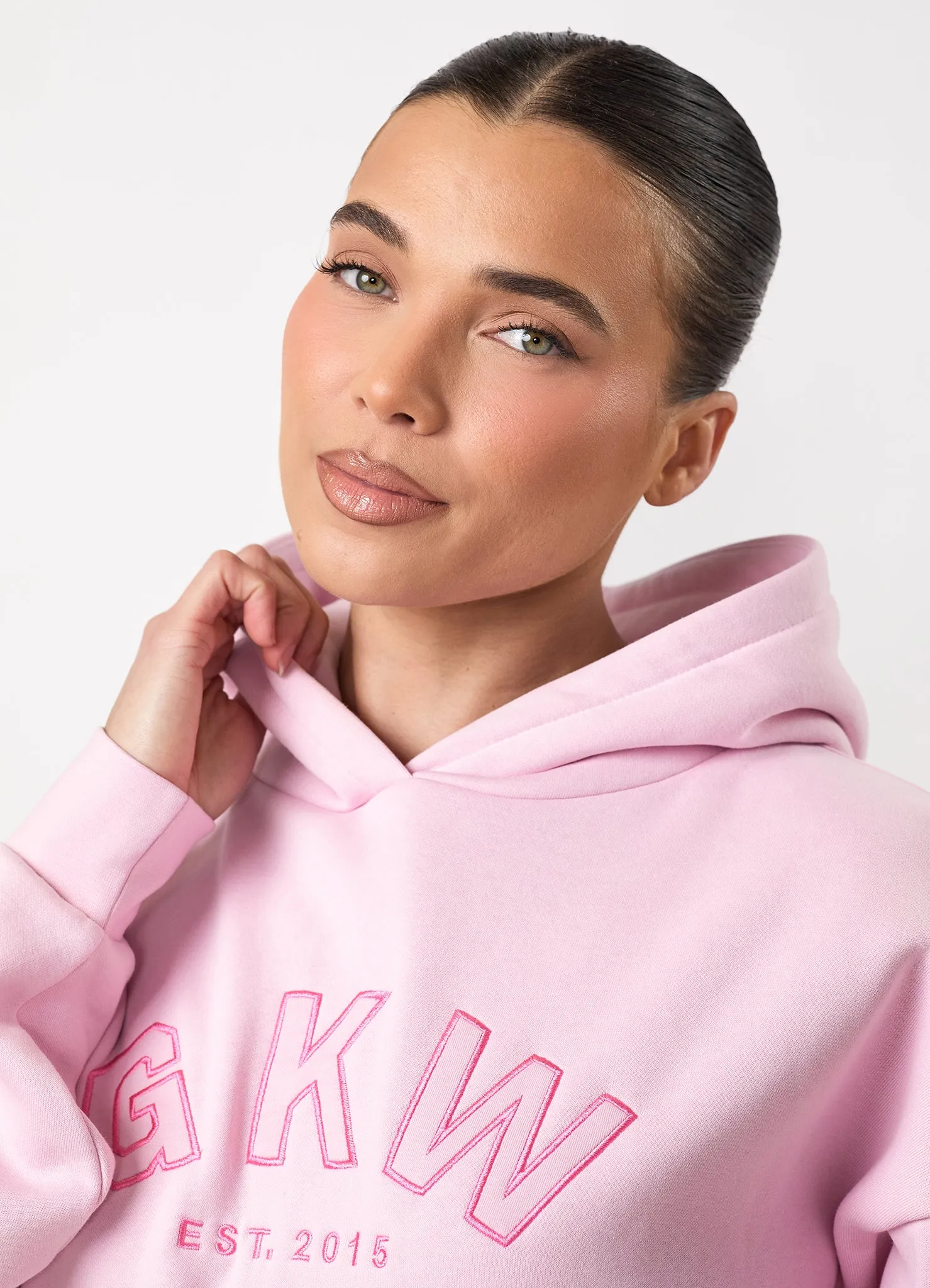GKW Relaxed Fit Hoodie - Soft Pink/Carnation Pink sold by The Gym King product image thumbnail 3