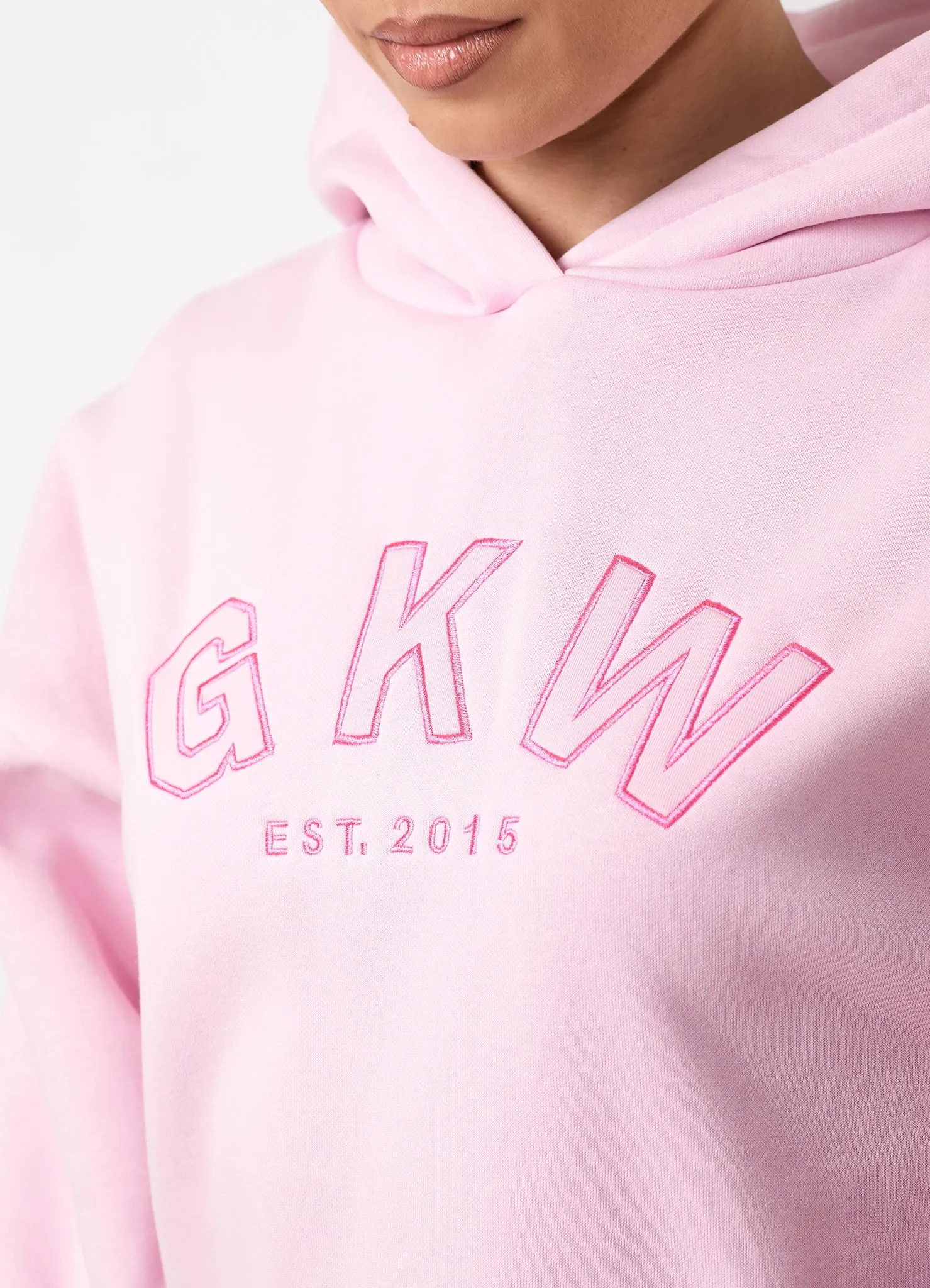 GKW Relaxed Fit Hoodie - Soft Pink/Carnation Pink sold by The Gym King product image thumbnail 5
