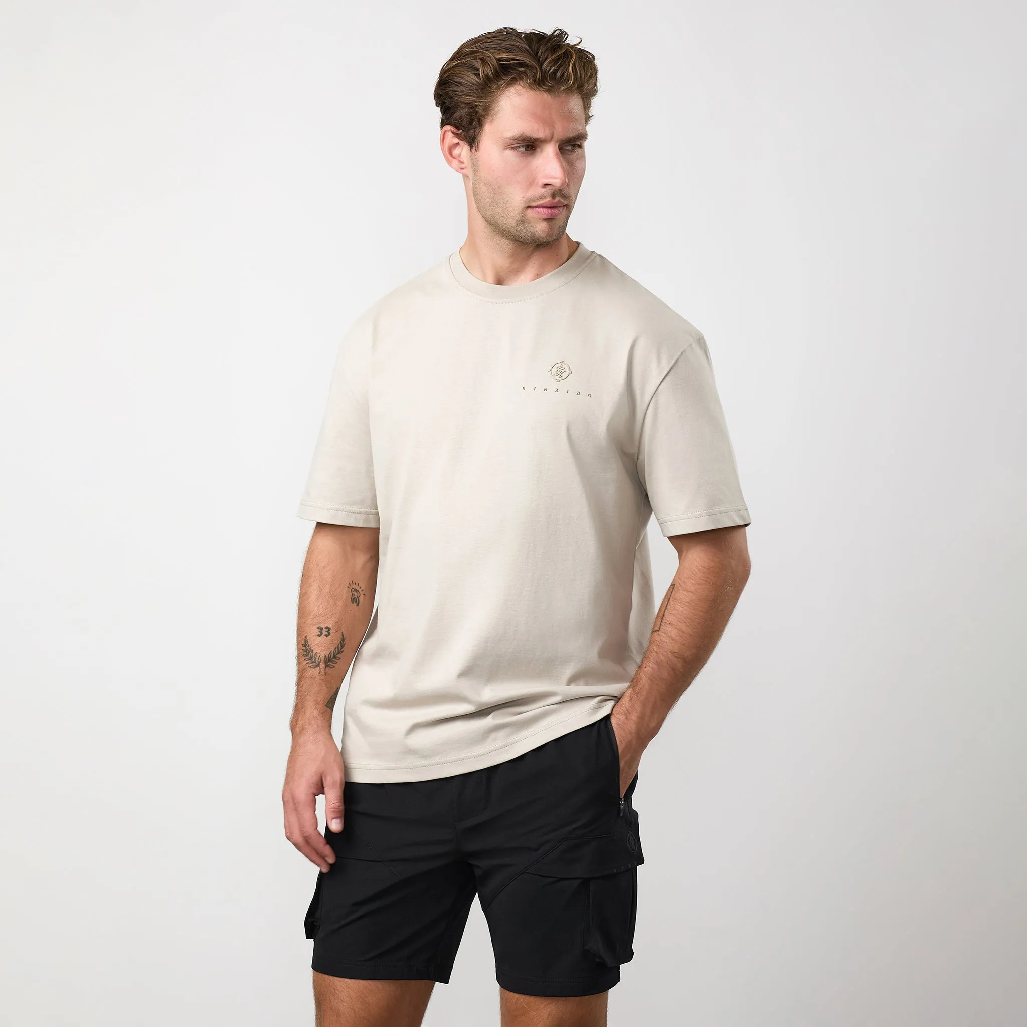 Gym King Rebellion Oblivion Tee - Stone sold by The Gym King product image thumbnail 2