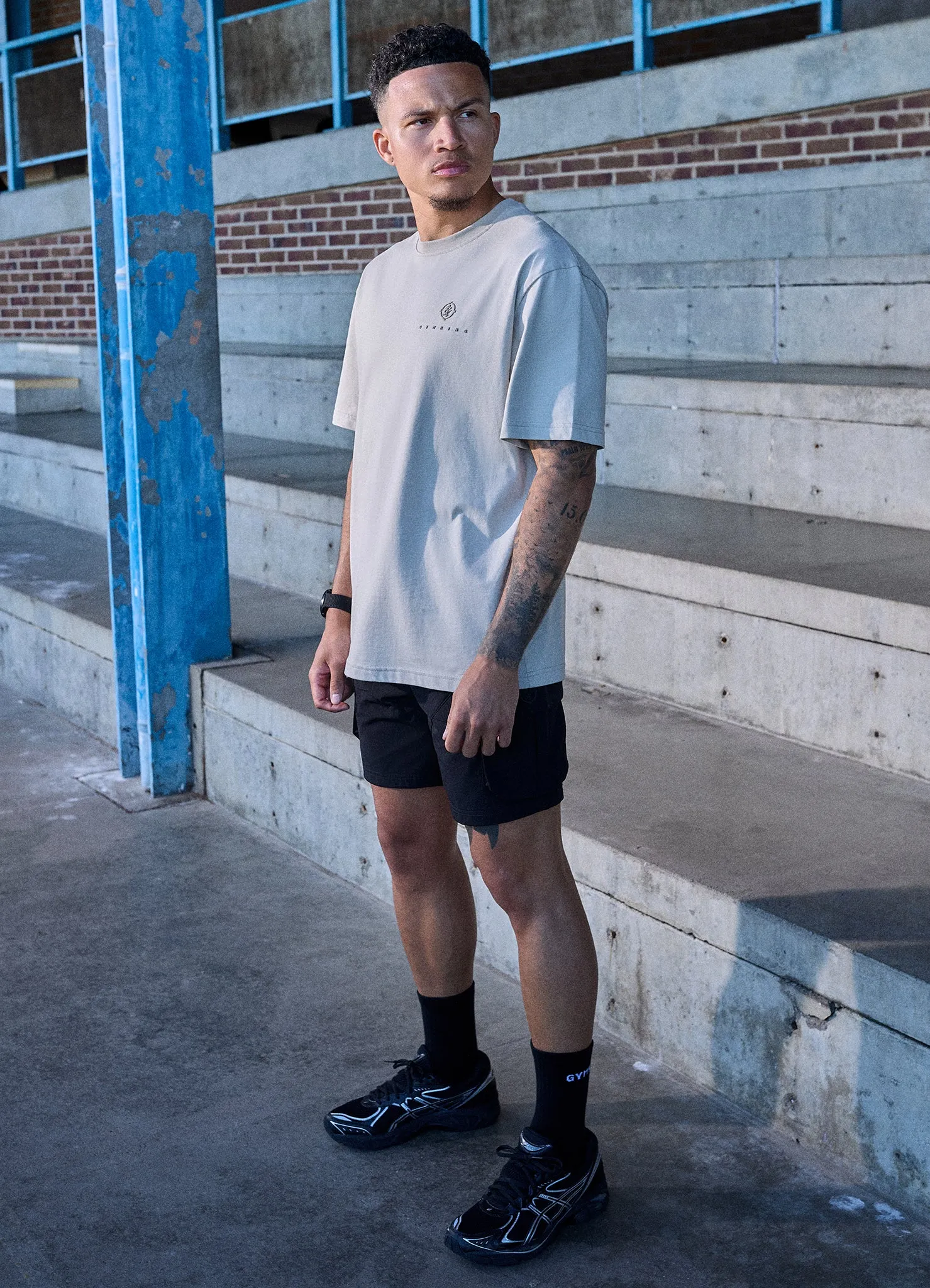 Gym King Rebellion Oblivion Tee - Stone sold by The Gym King product image thumbnail 5