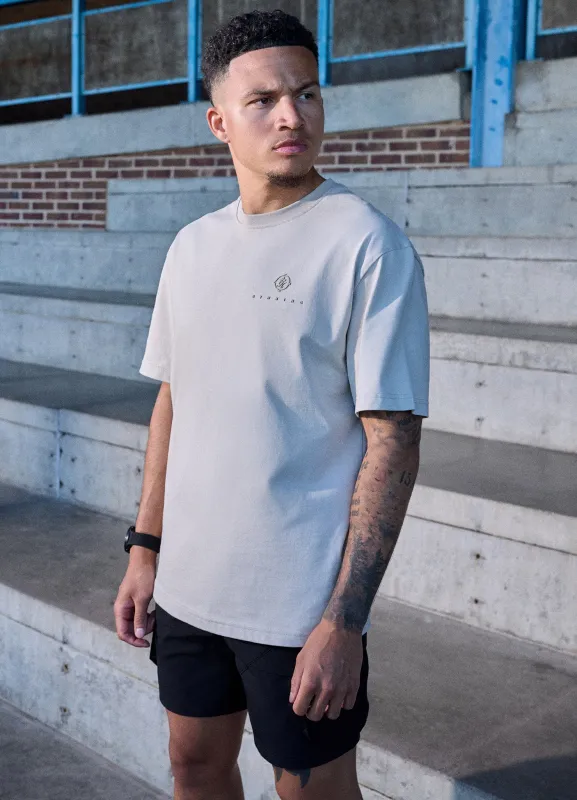 Gym King Rebellion Oblivion Tee - Stone made by The Gym King