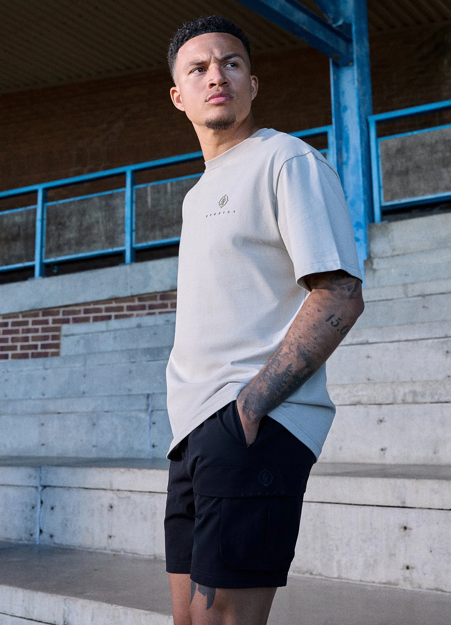 Gym King Rebellion Oblivion Tee - Stone sold by The Gym King product image thumbnail 4