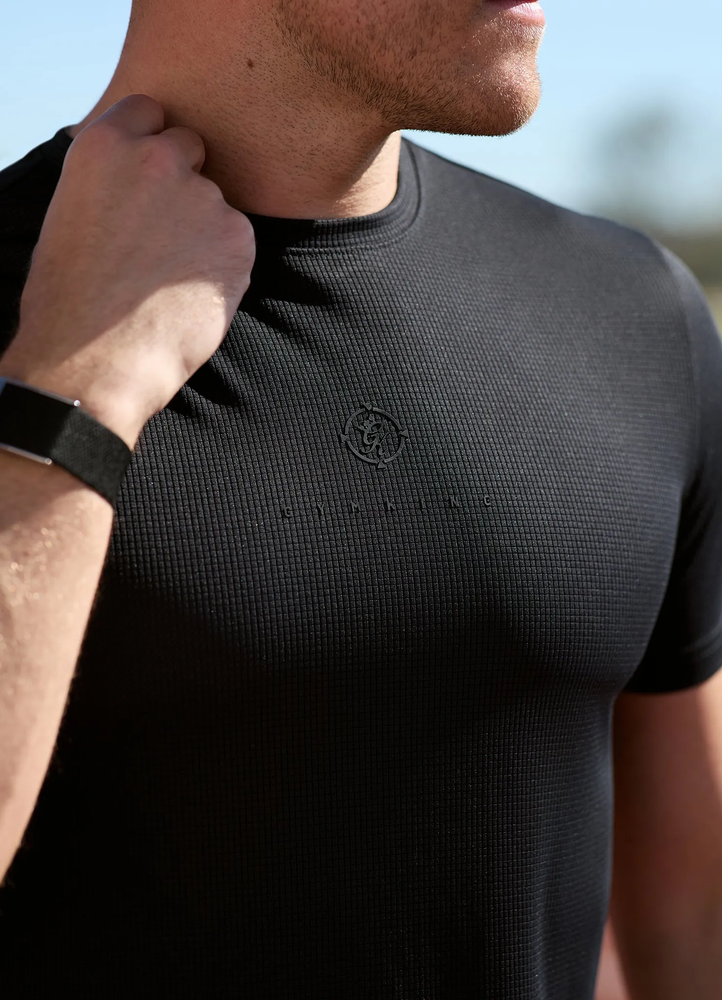 Gym King Rebellion Echo AOP T-Shirt - Black sold by The Gym King product image thumbnail 4