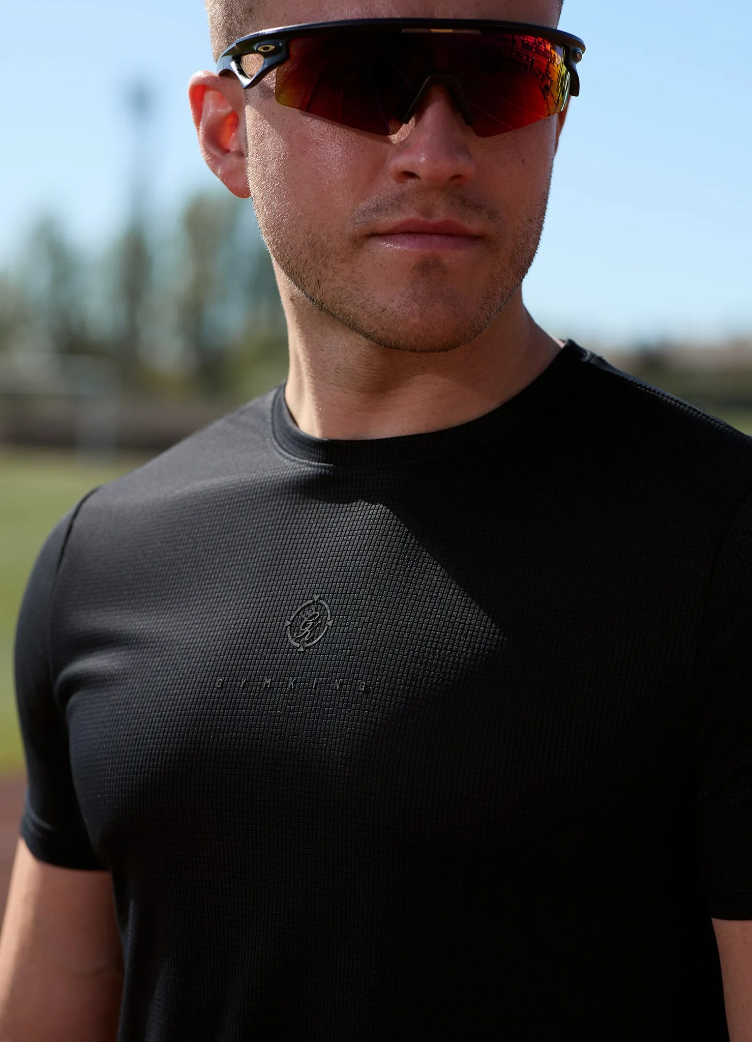 Gym King Rebellion Echo AOP T-Shirt - Black sold by The Gym King product image thumbnail 5