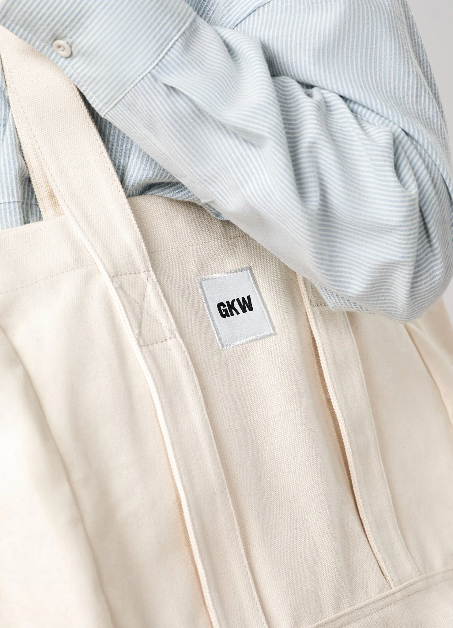 GKW Badge Tote - Light Beige sold by The Gym King product image thumbnail 4